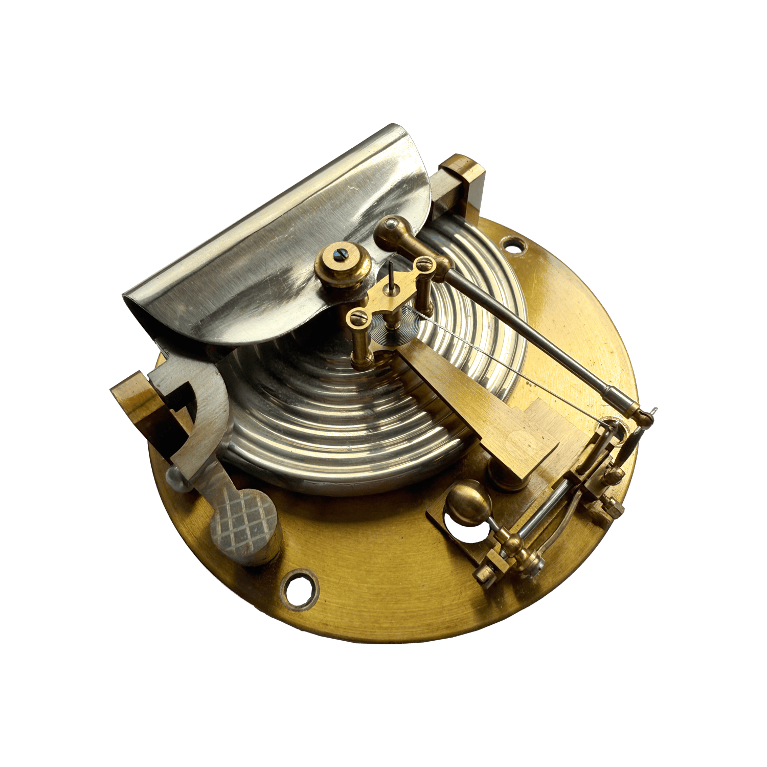 Large Brass Ship Aneroid