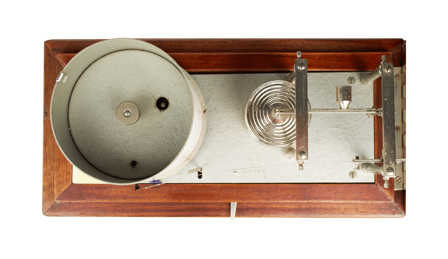French Mahogany-Cased Barograph