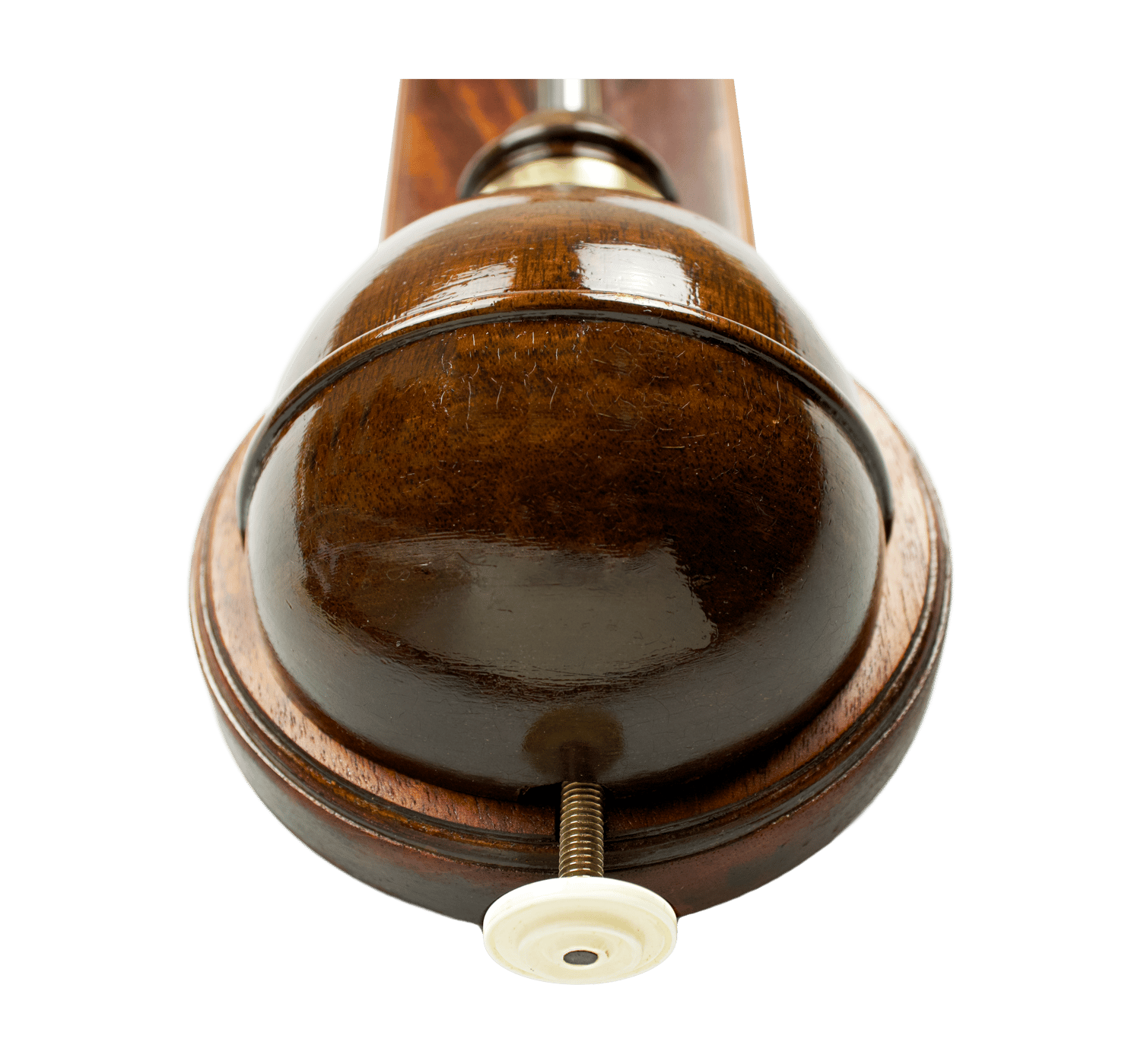Flame-mahogany stick barometer