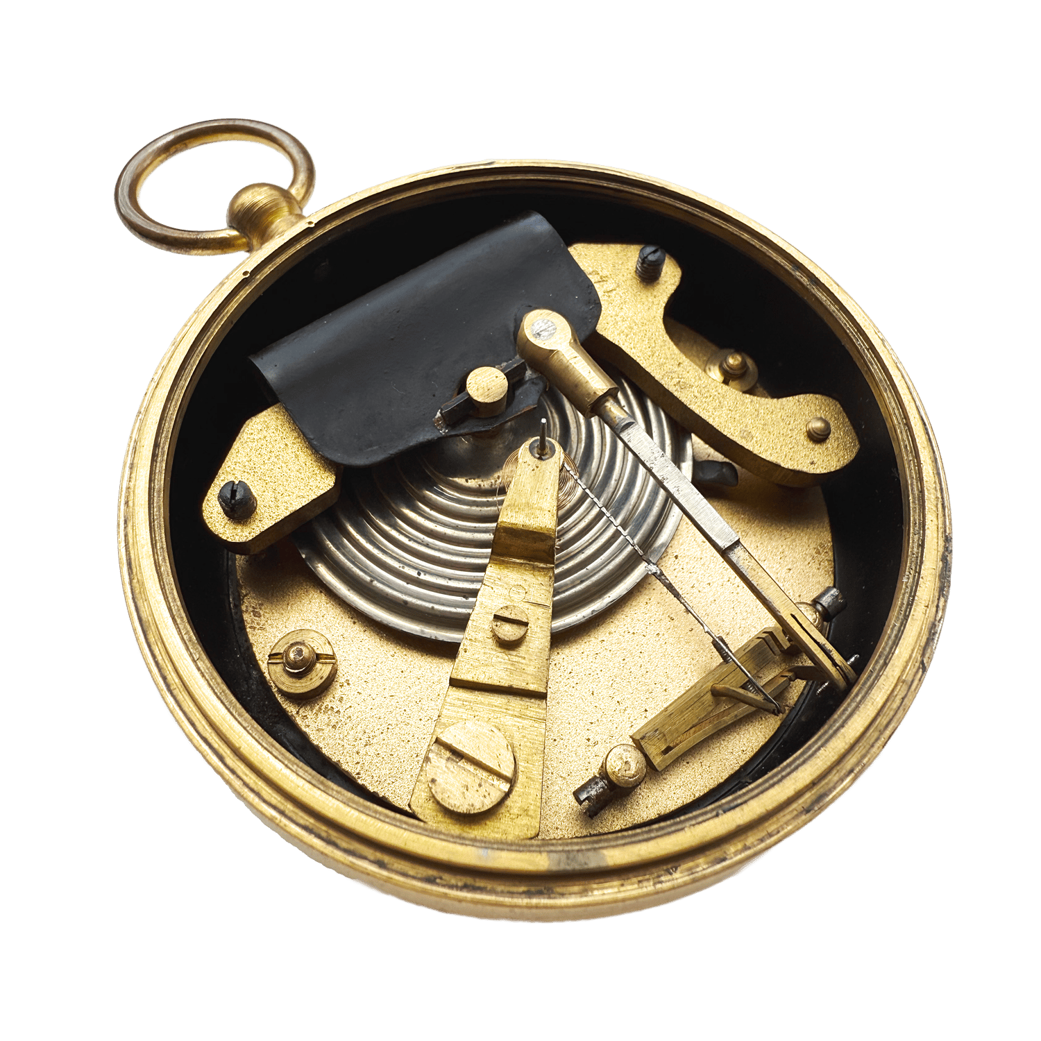 Military pocket aneroid barometer