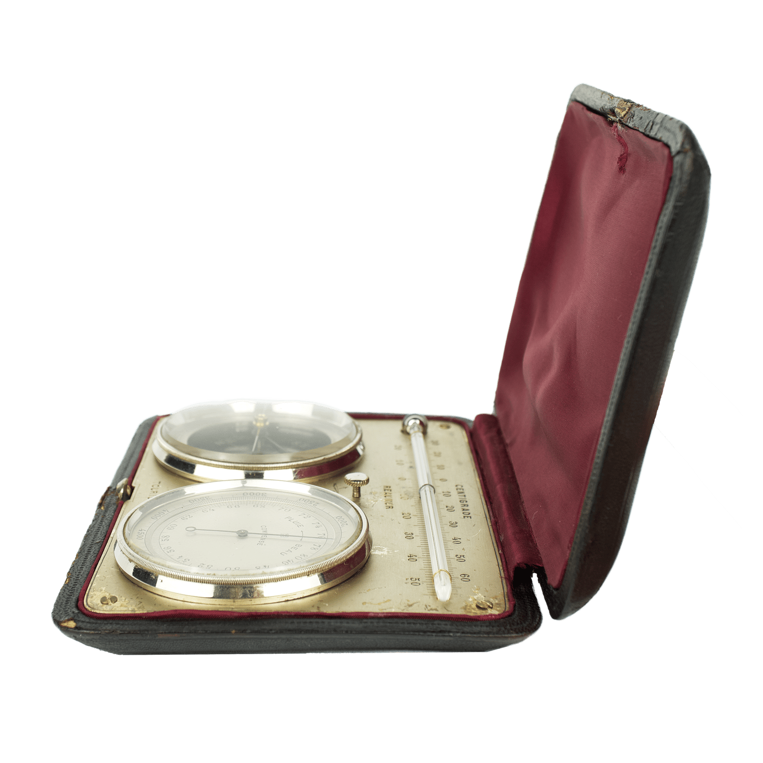 Tourist set featuring an orographic barometer