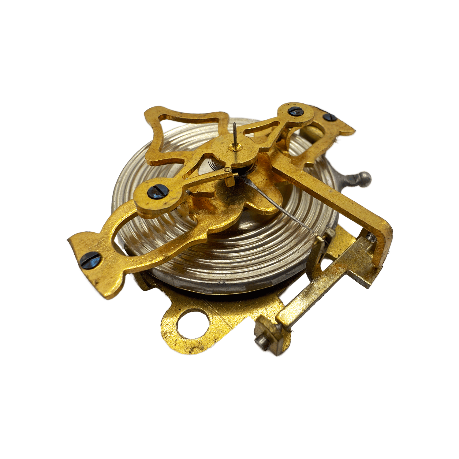 Ivory-cased silver-mounted aneroid barometer