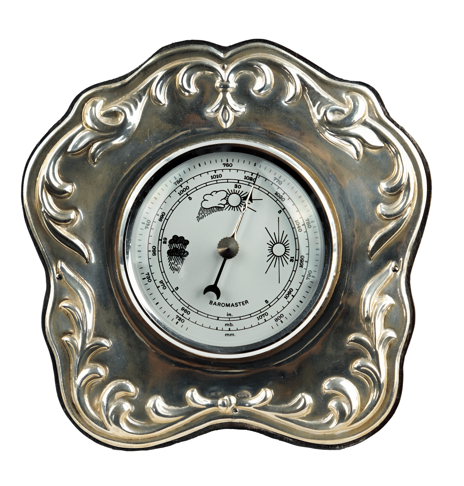 Breton silver barometer