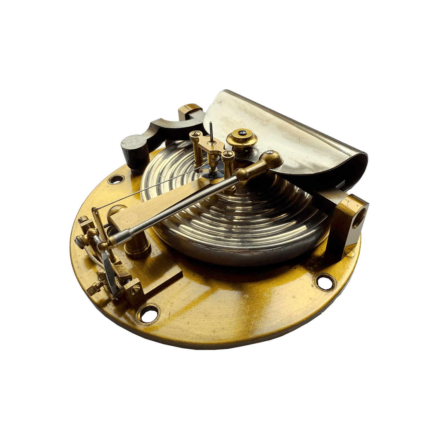 Large Brass Ship Aneroid