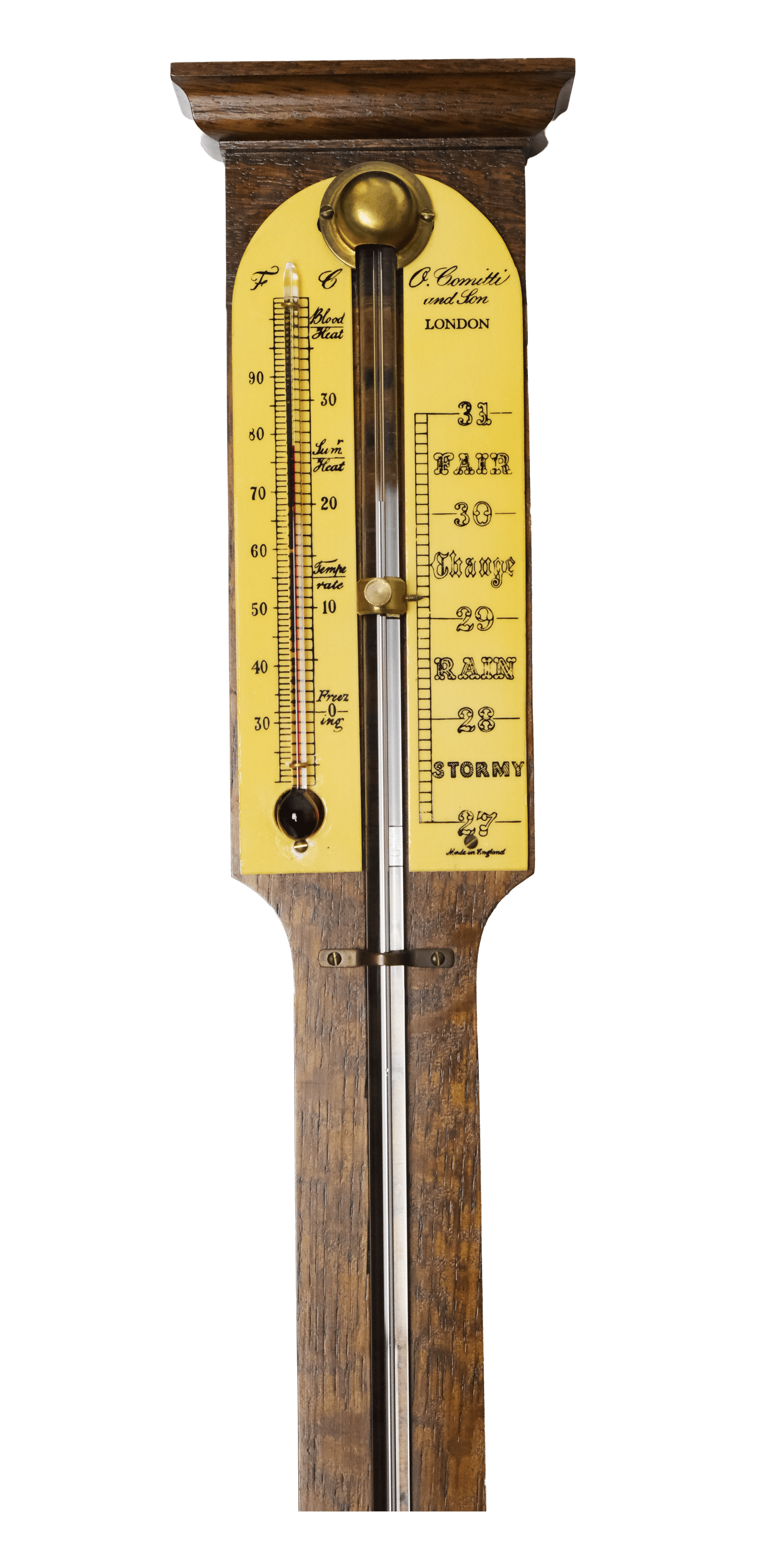 Elegant stick barometer