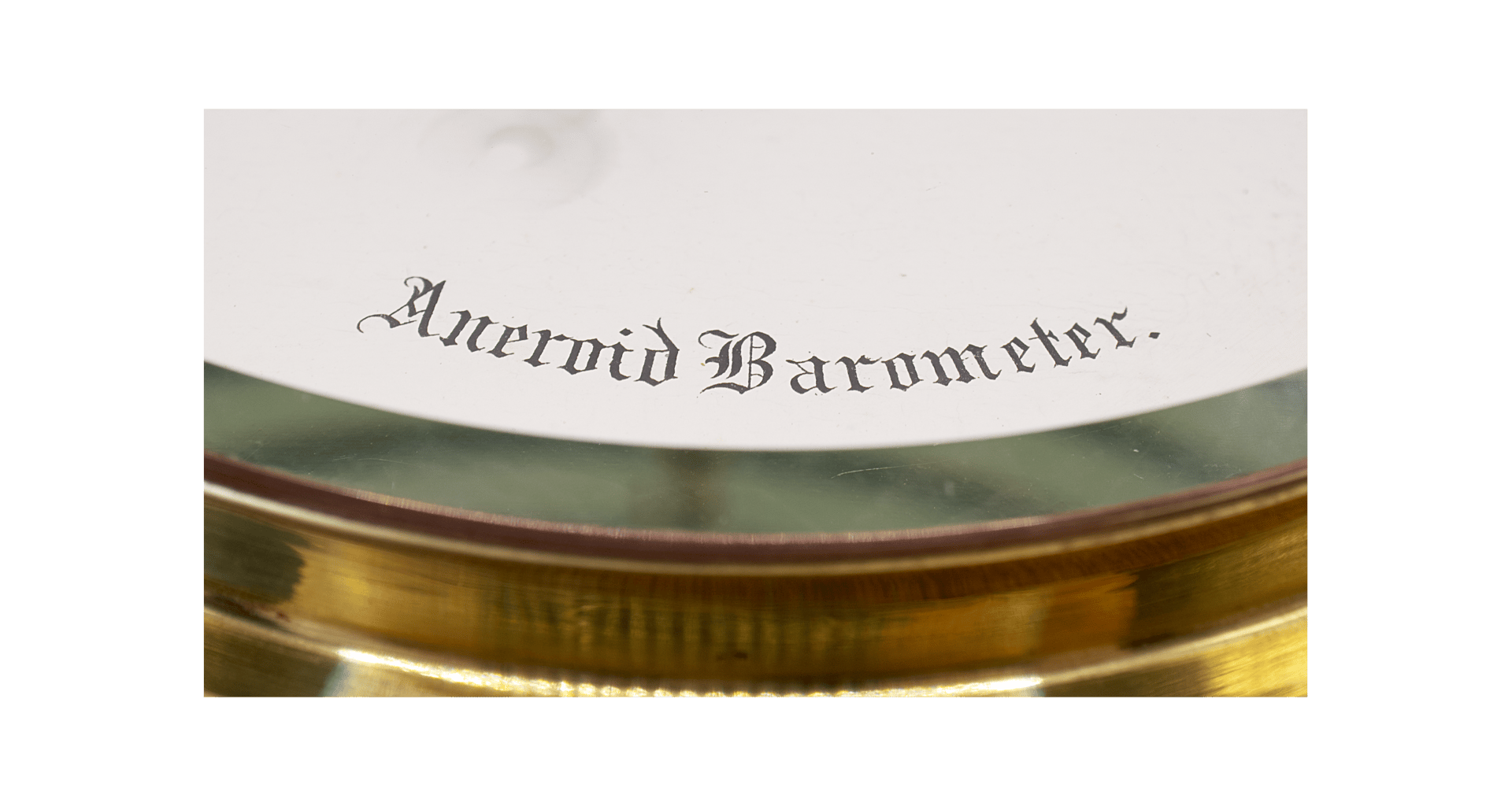 Very early oak case aneroid barometer