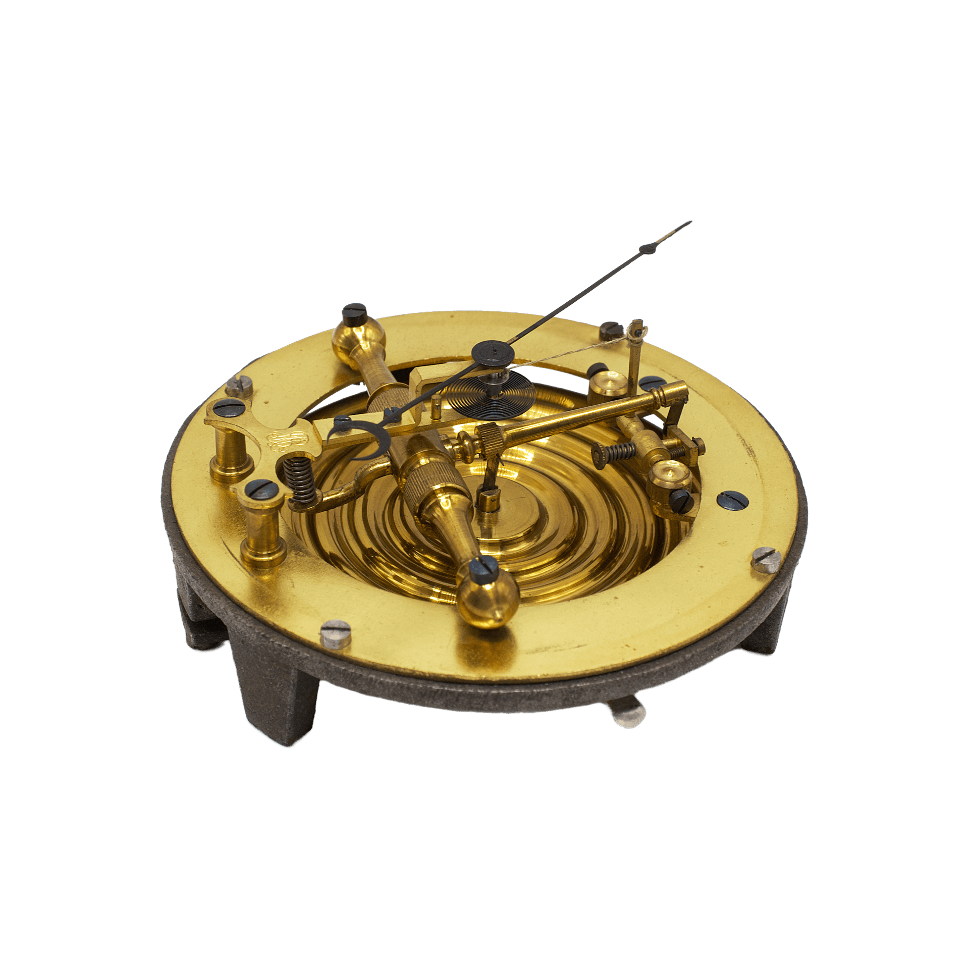 Carved Walnut-Cased Aneroid Barometer