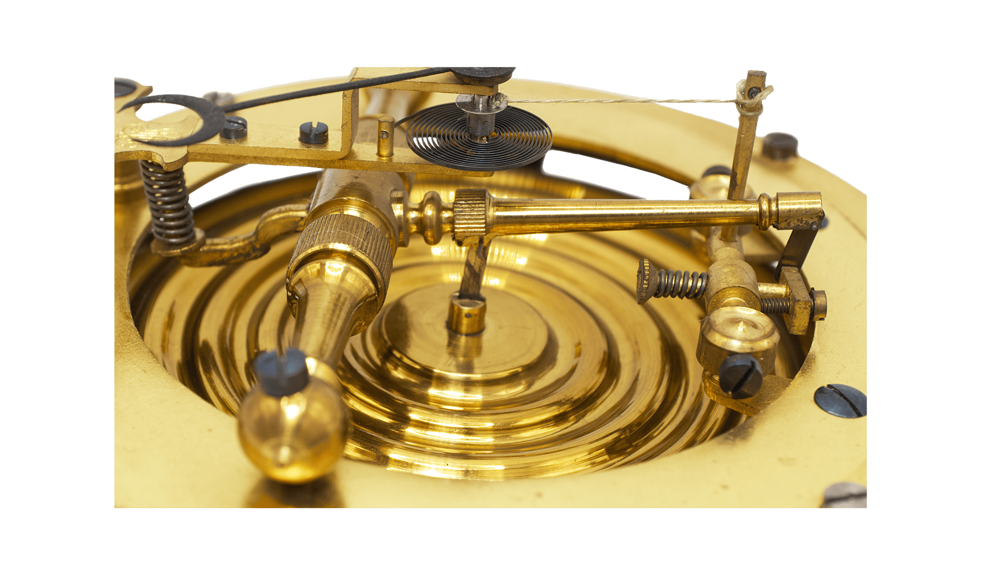 Carved Walnut-Cased Aneroid Barometer