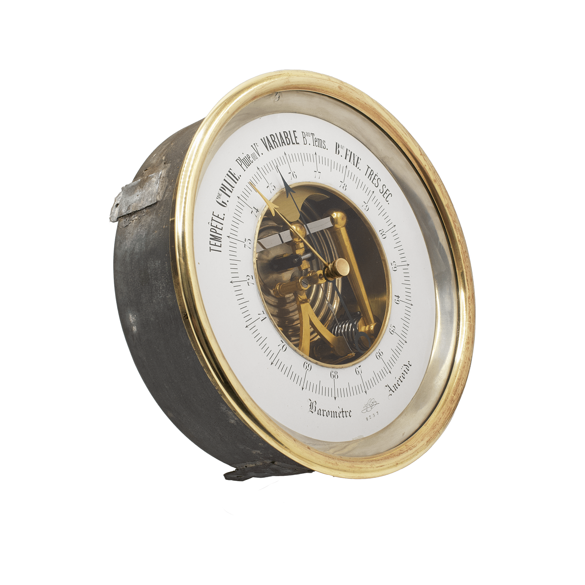 Breguet Aneroid Barometer and Wall Clock Garniture