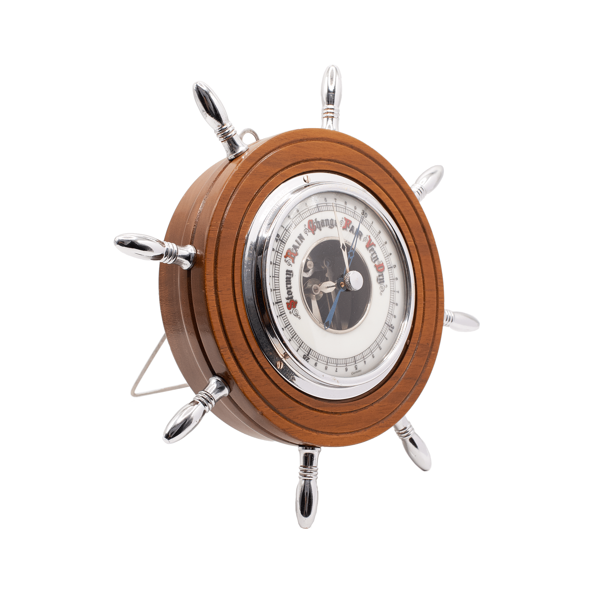 Pilot Wheel Barometer