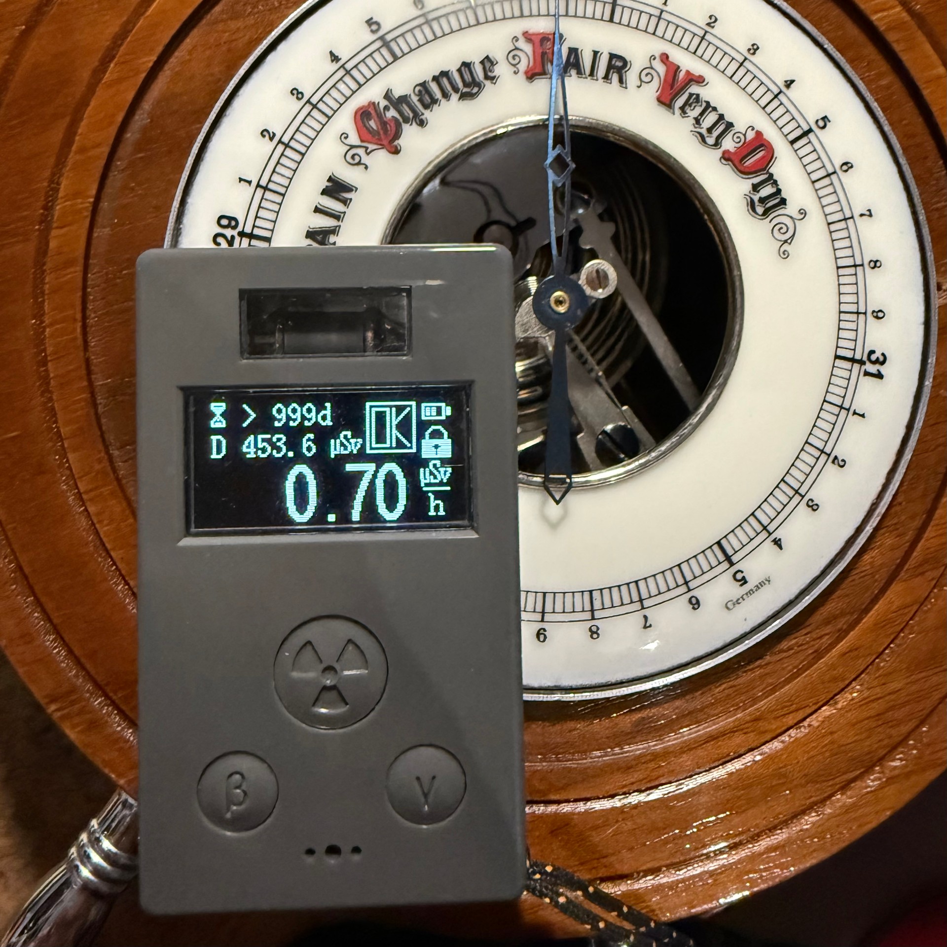 Pilot Wheel Barometer
