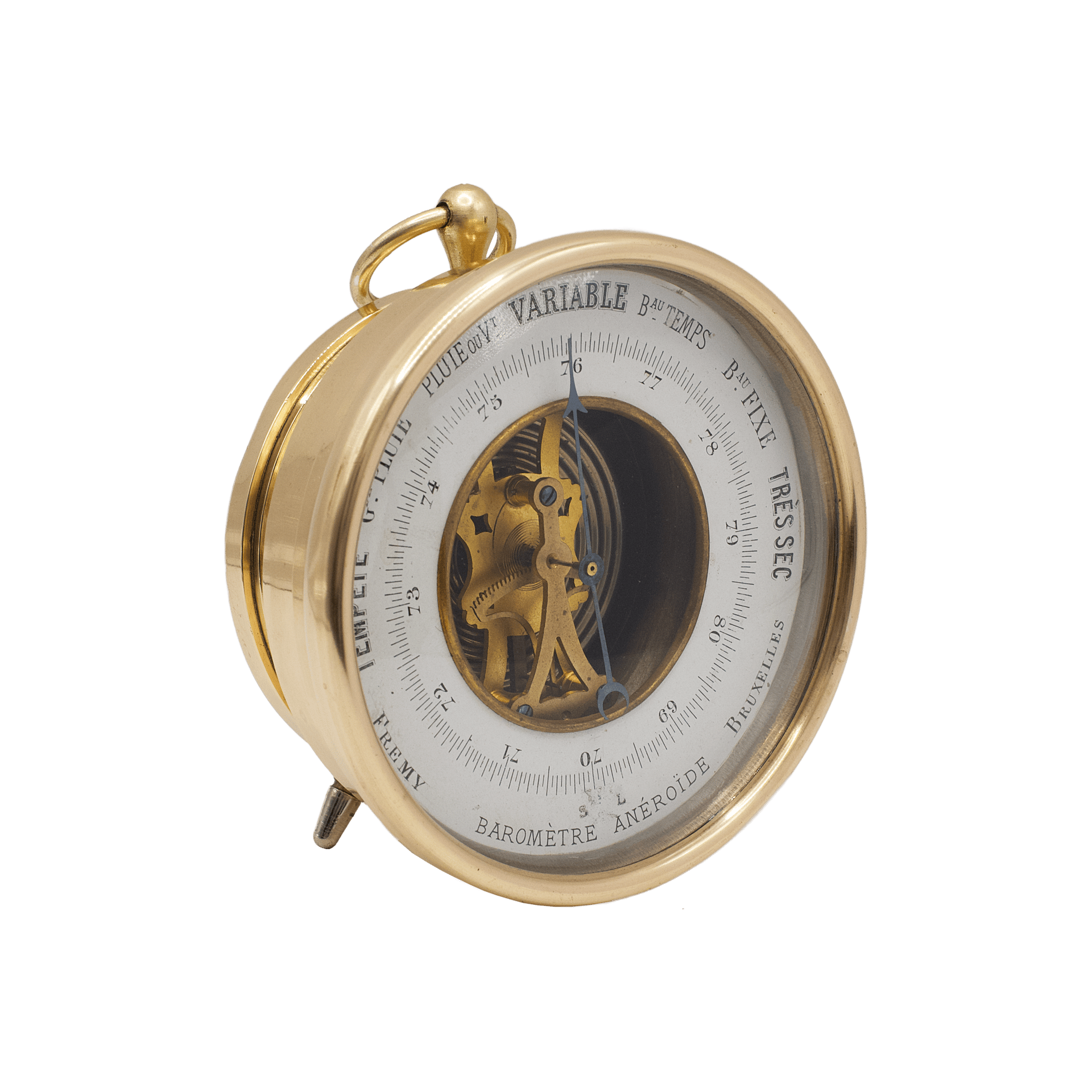 French aneroid desk barometer