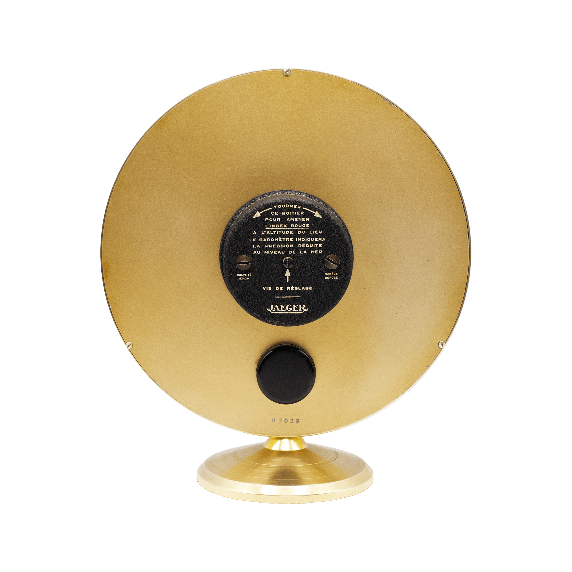 Jaeger Pedestal Aneroid Barometer
