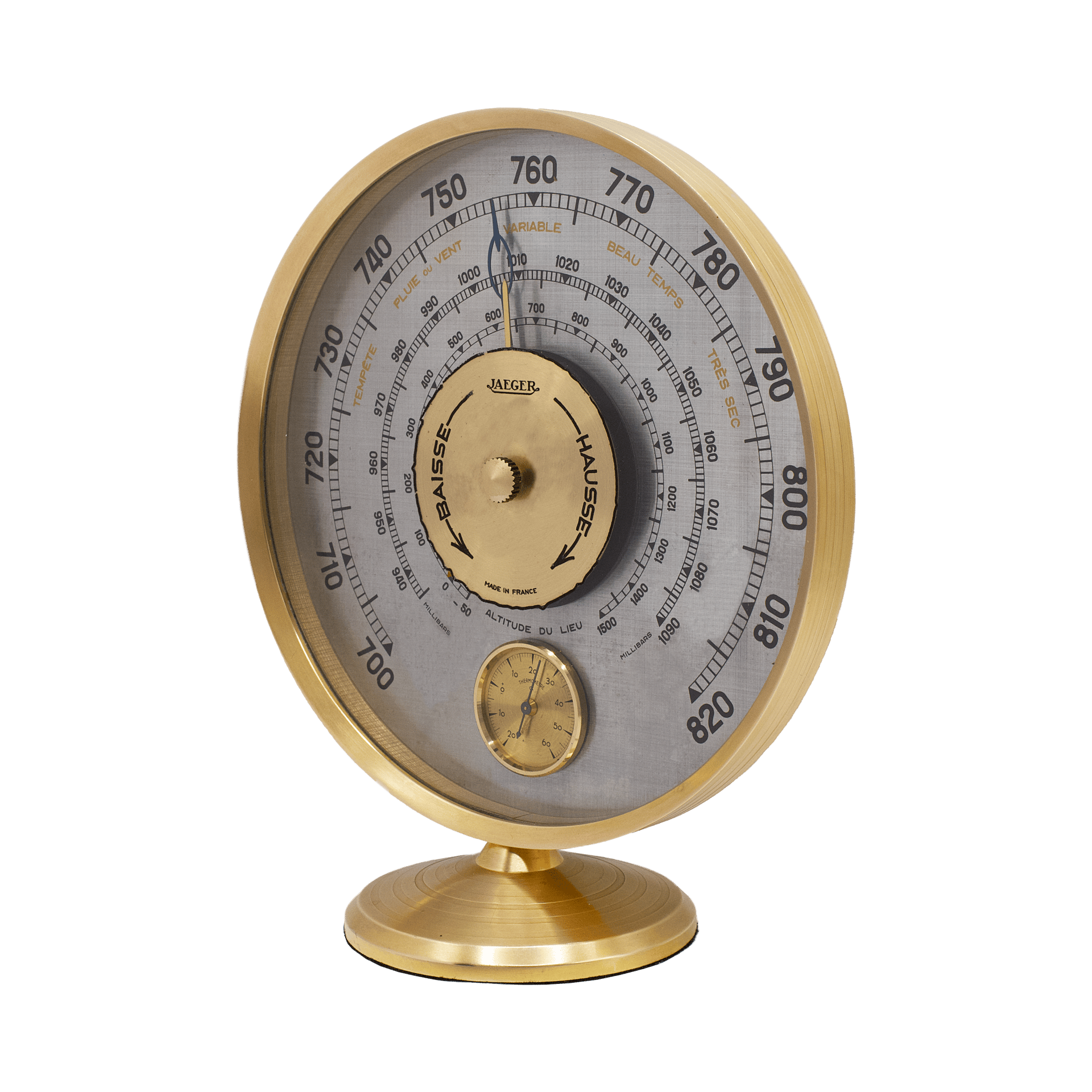 Jaeger Pedestal Aneroid Barometer