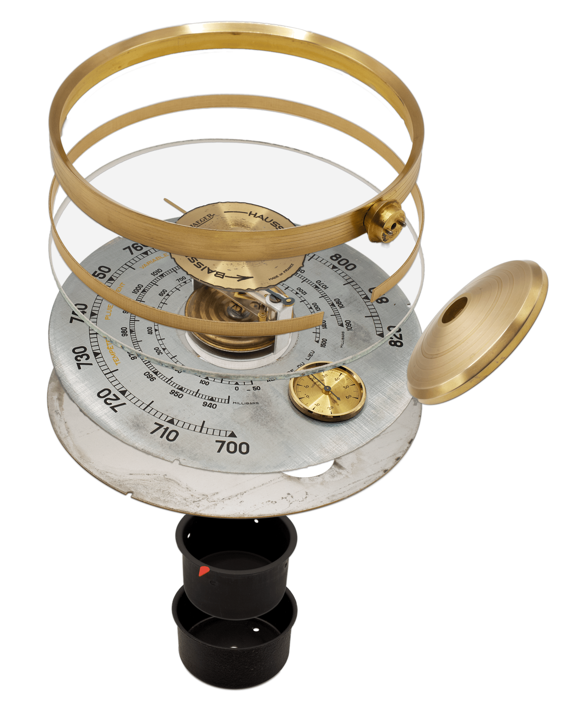 Jaeger Pedestal Aneroid Barometer