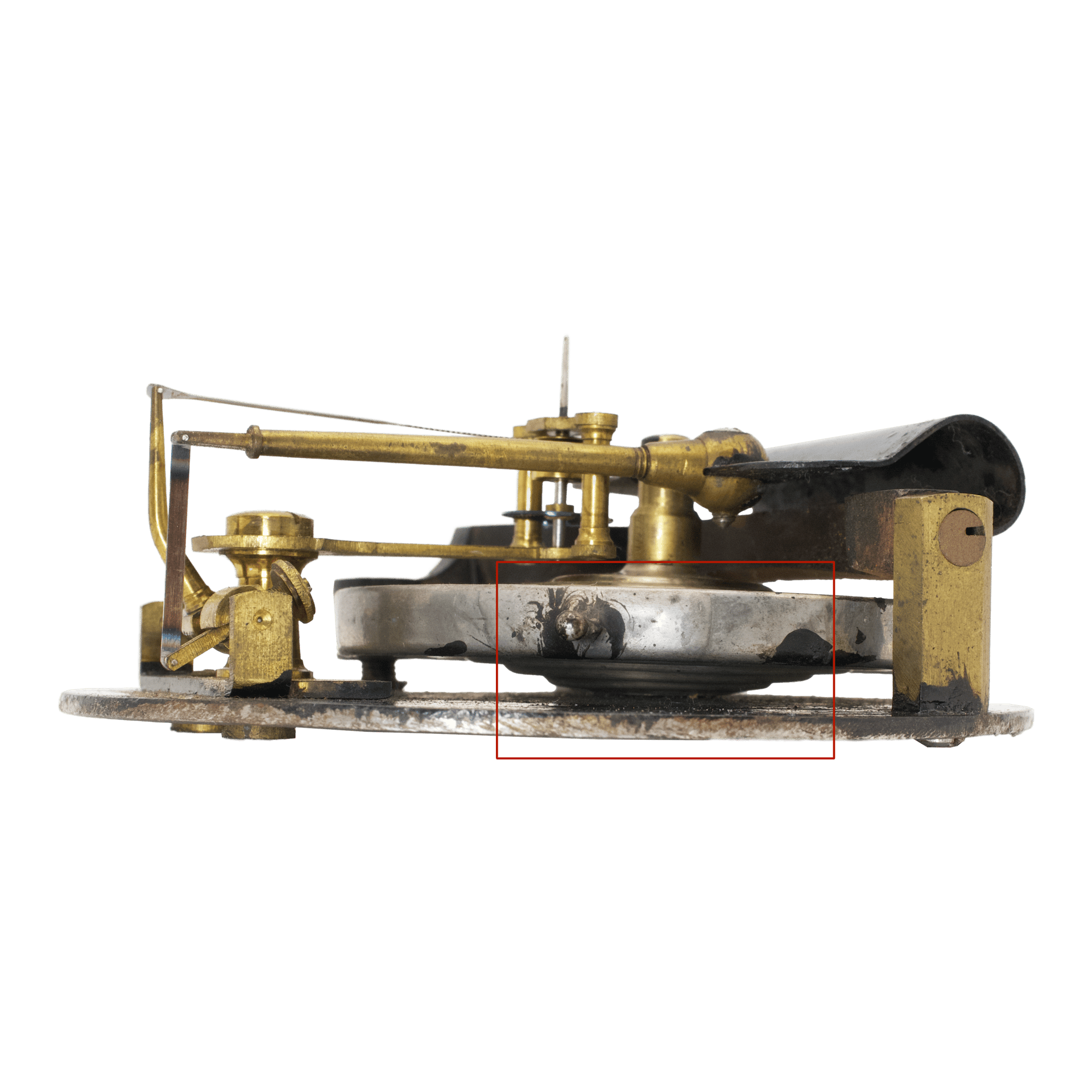 Casella Brass Drum Aneroid Barometer