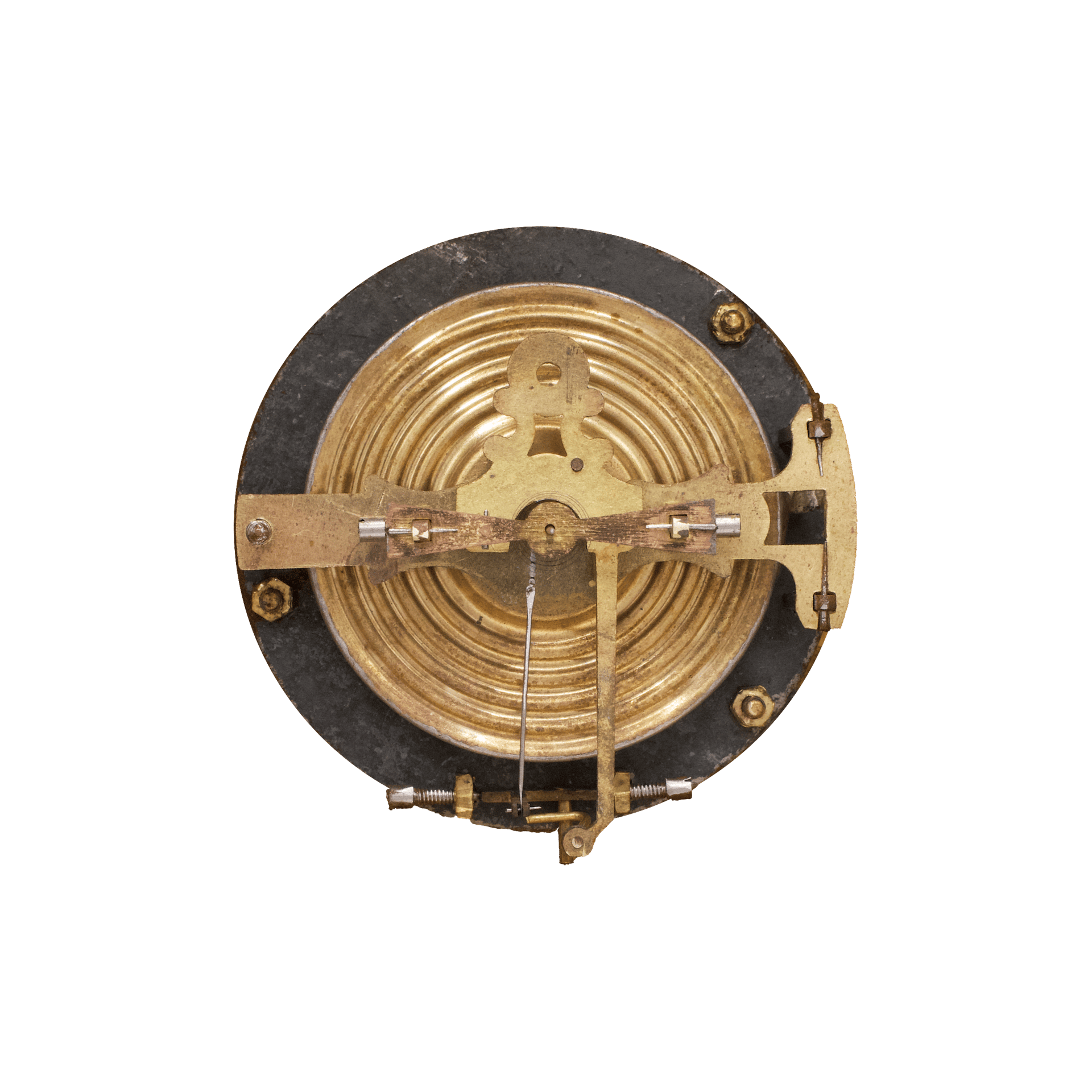 Floral Cast-Iron Aneroid Barometer