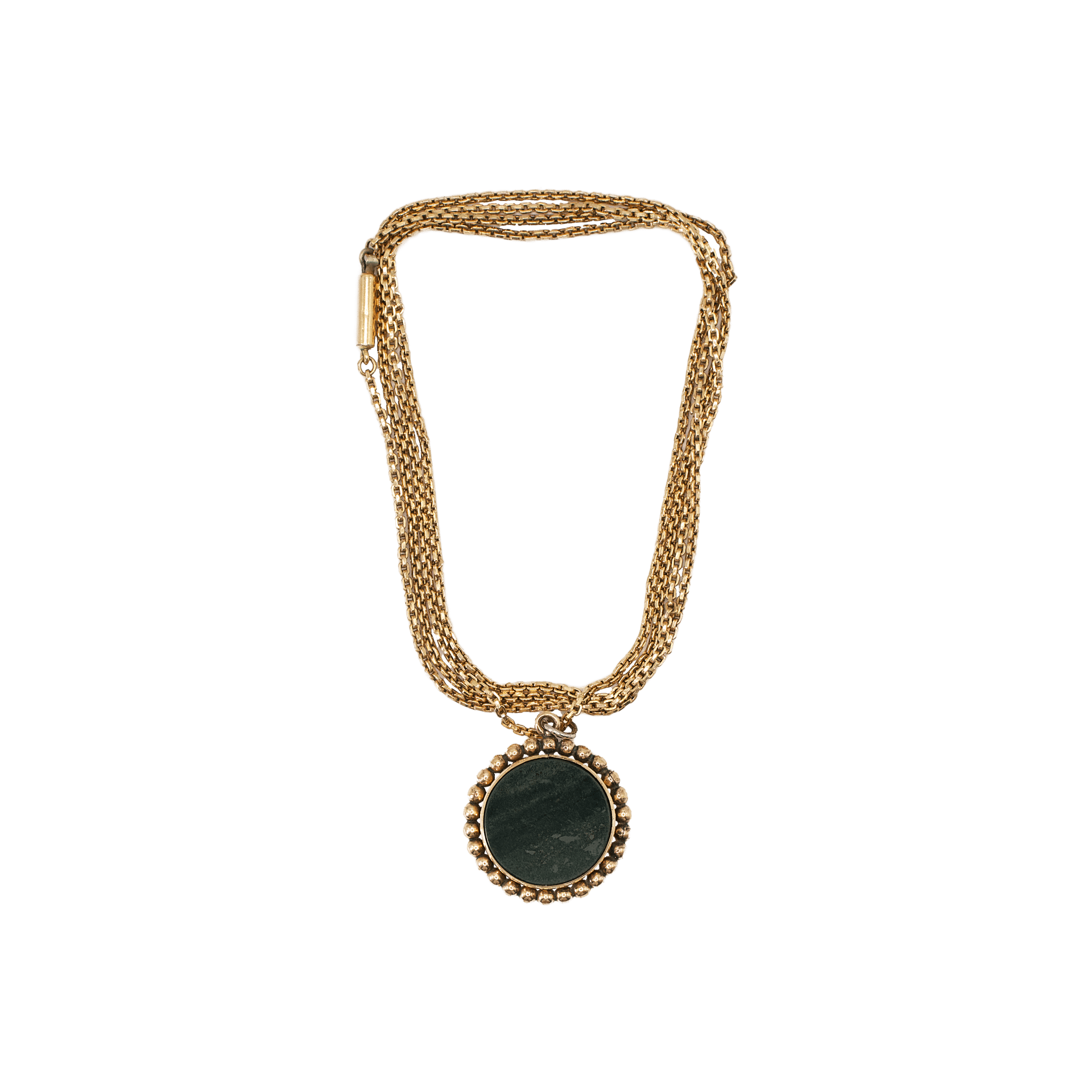 Pendant Thermometer with Bloodstone
