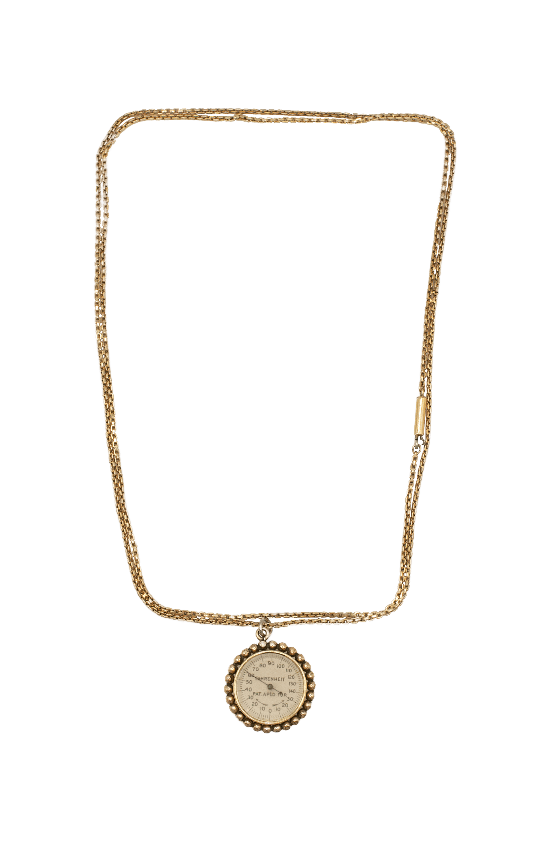 Pendant Thermometer with Bloodstone