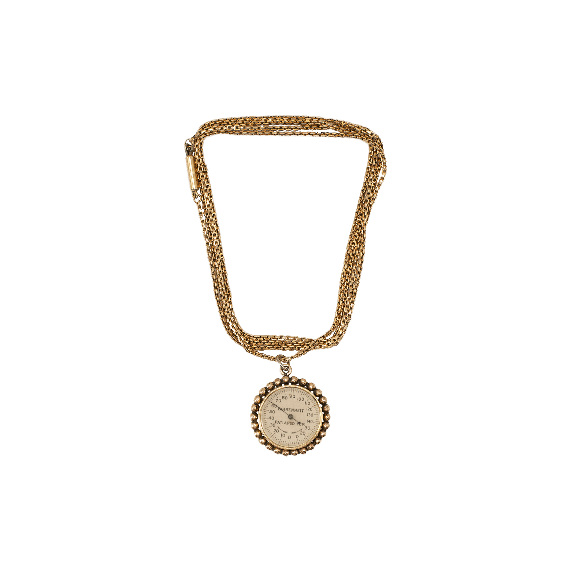 Pendant Thermometer with Bloodstone