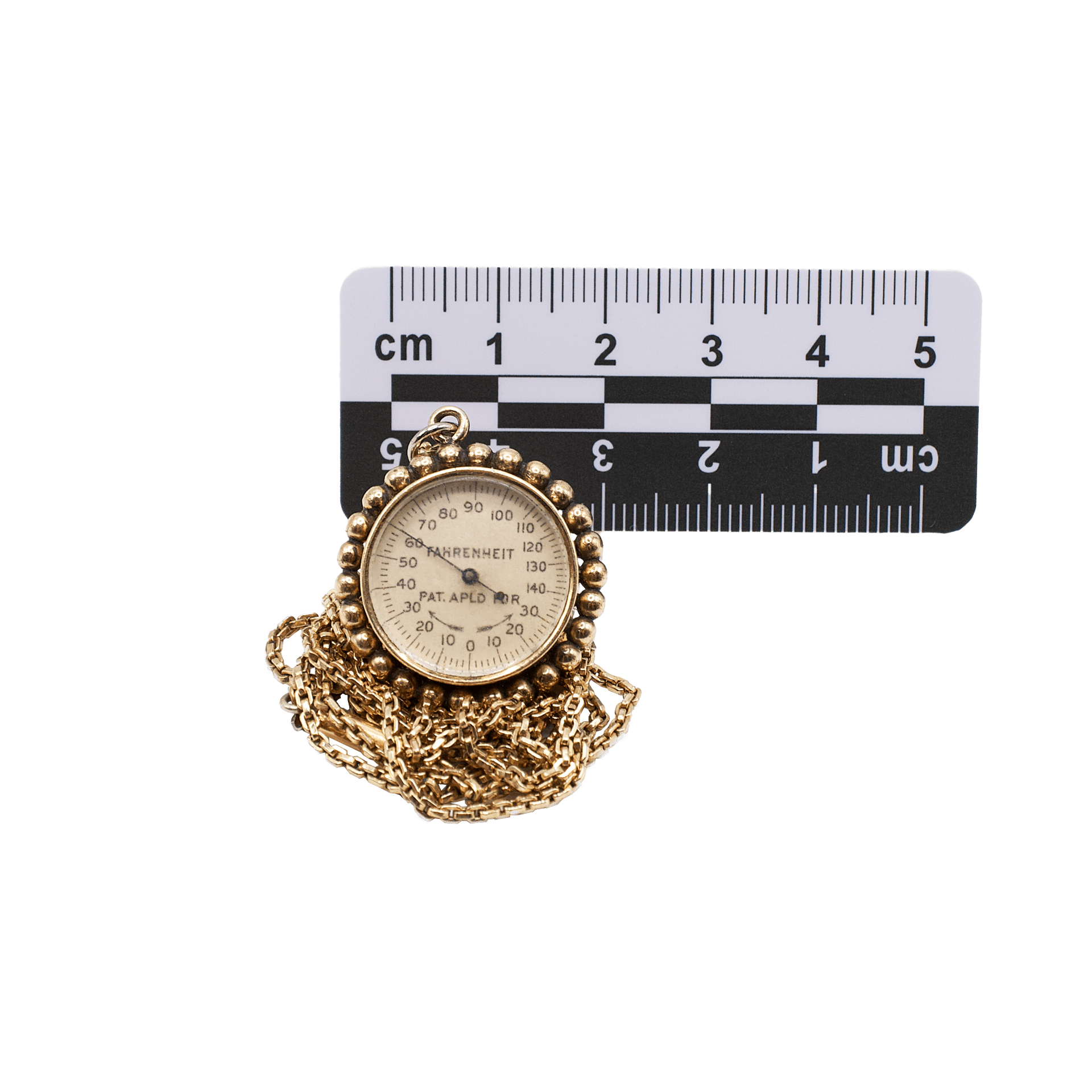 Pendant Thermometer with Bloodstone