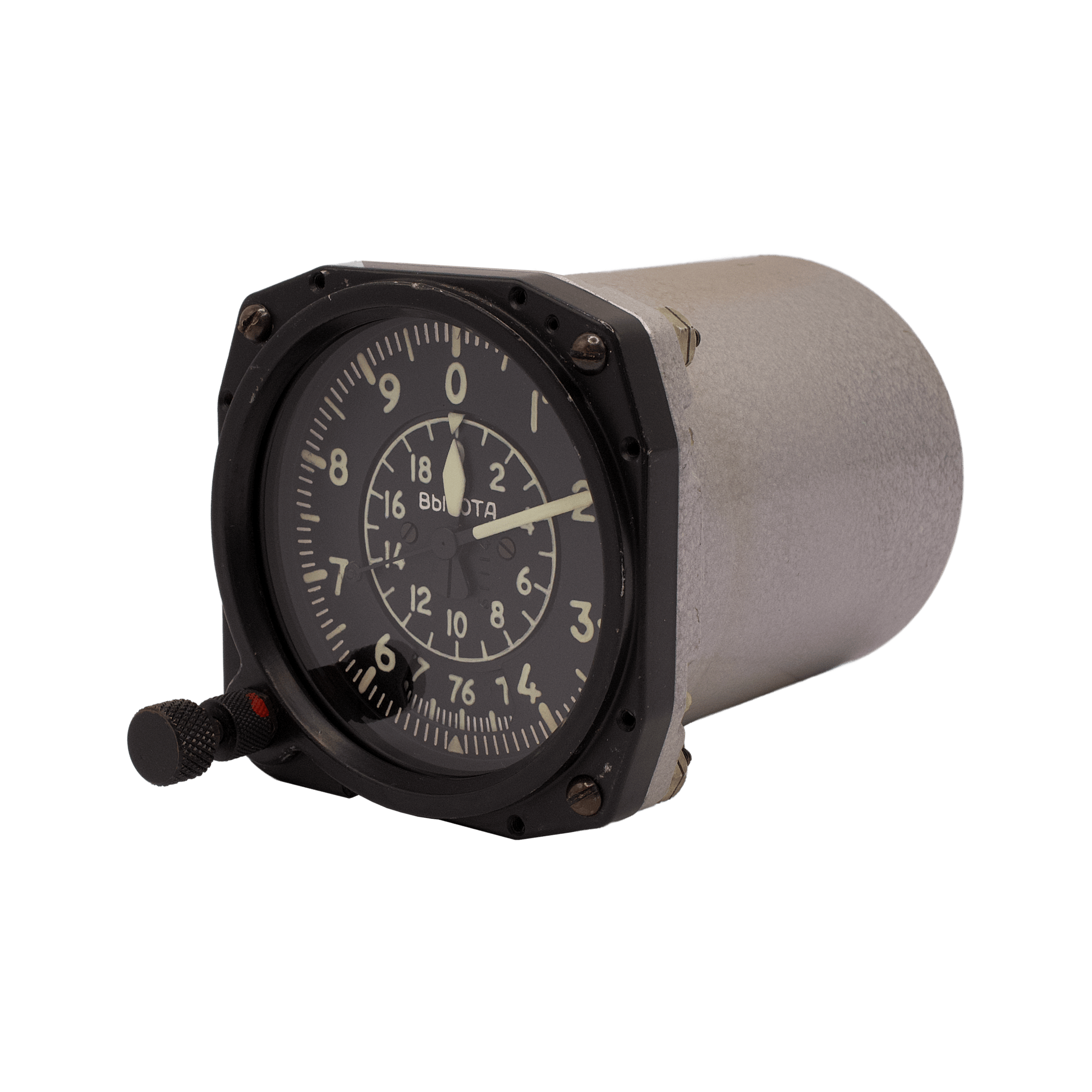 Soviet two-pointer aircraft barometric altimeter
