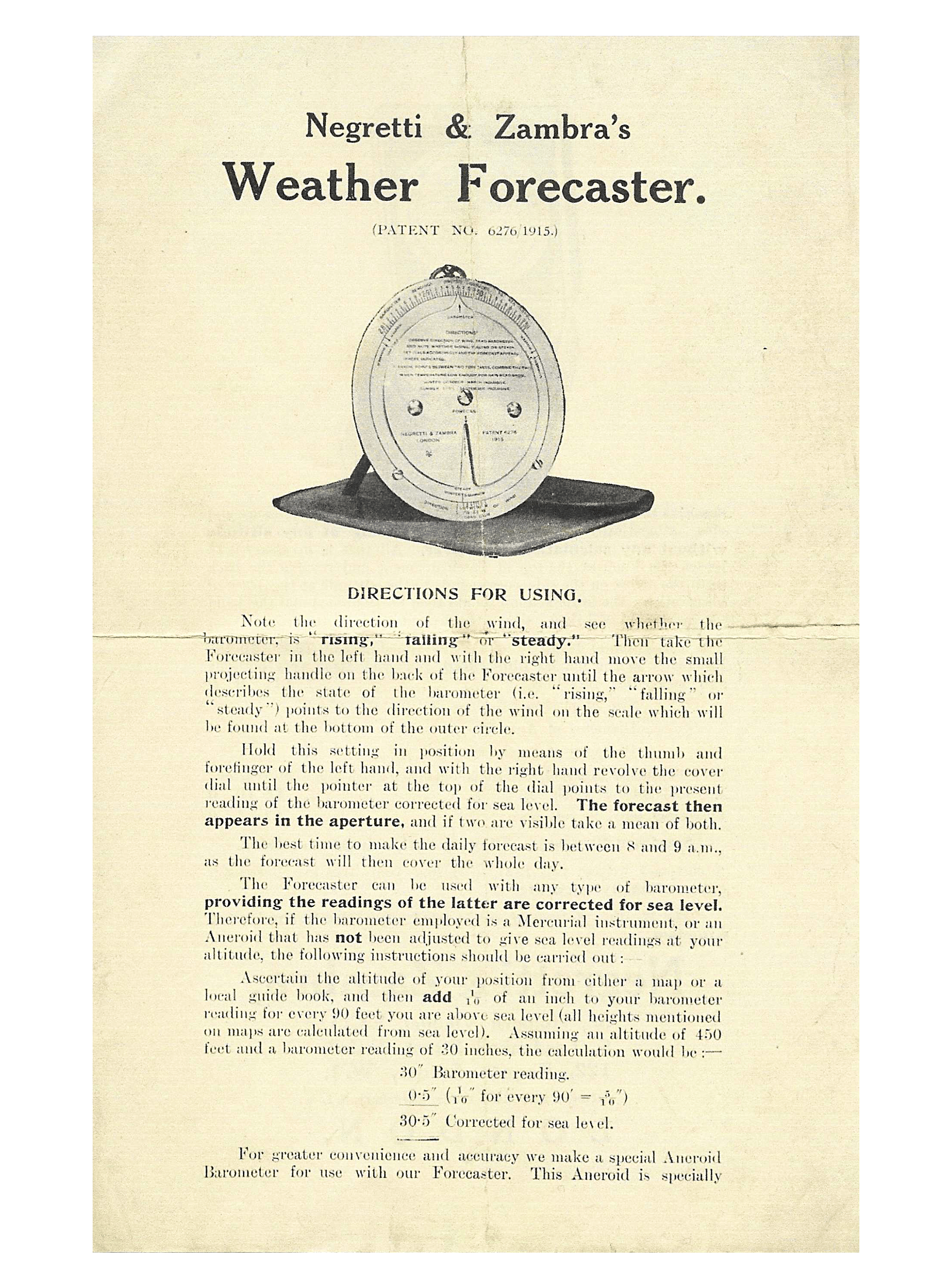 Pocket Weather Foreteller