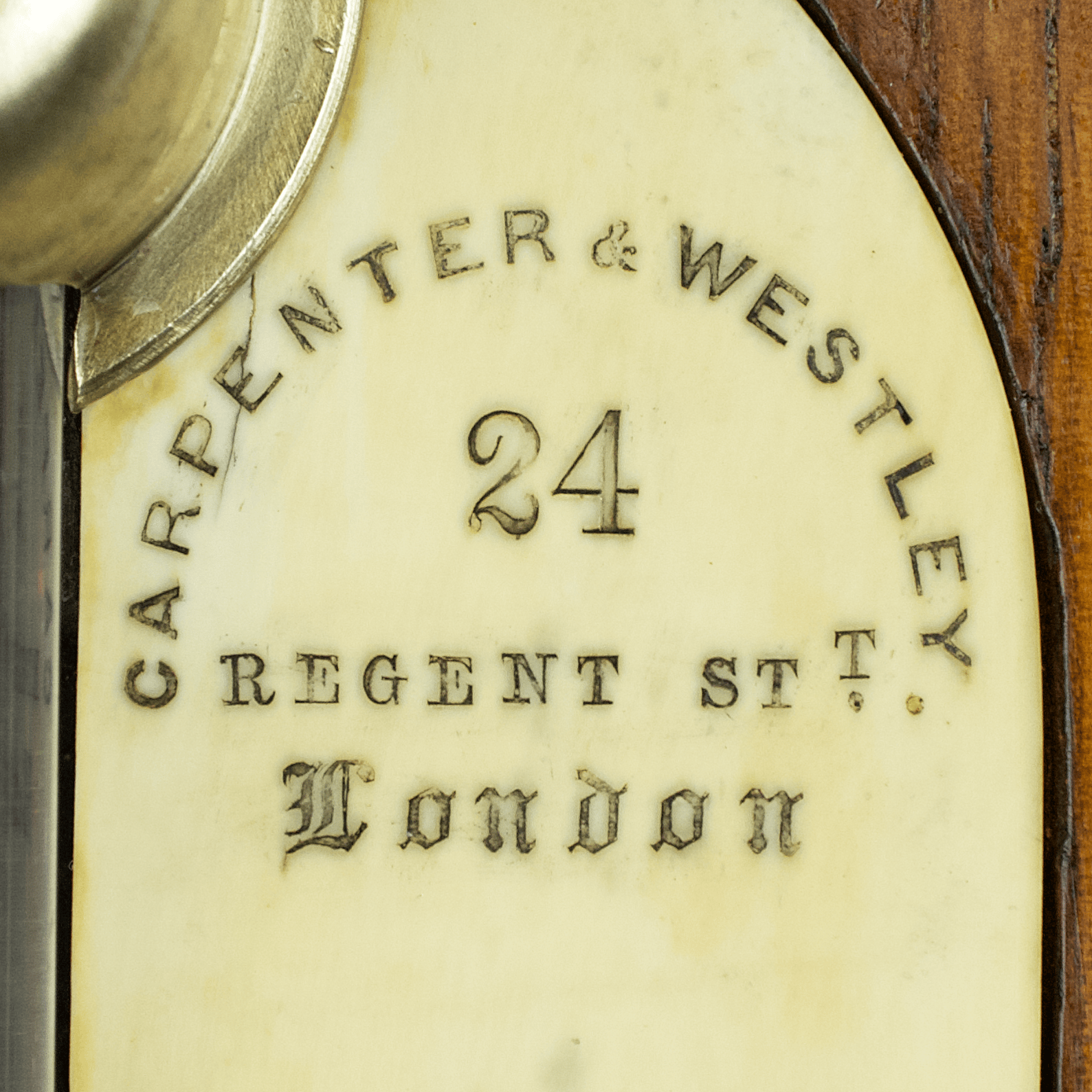 Ivory Register-Plate Cistern Barometer