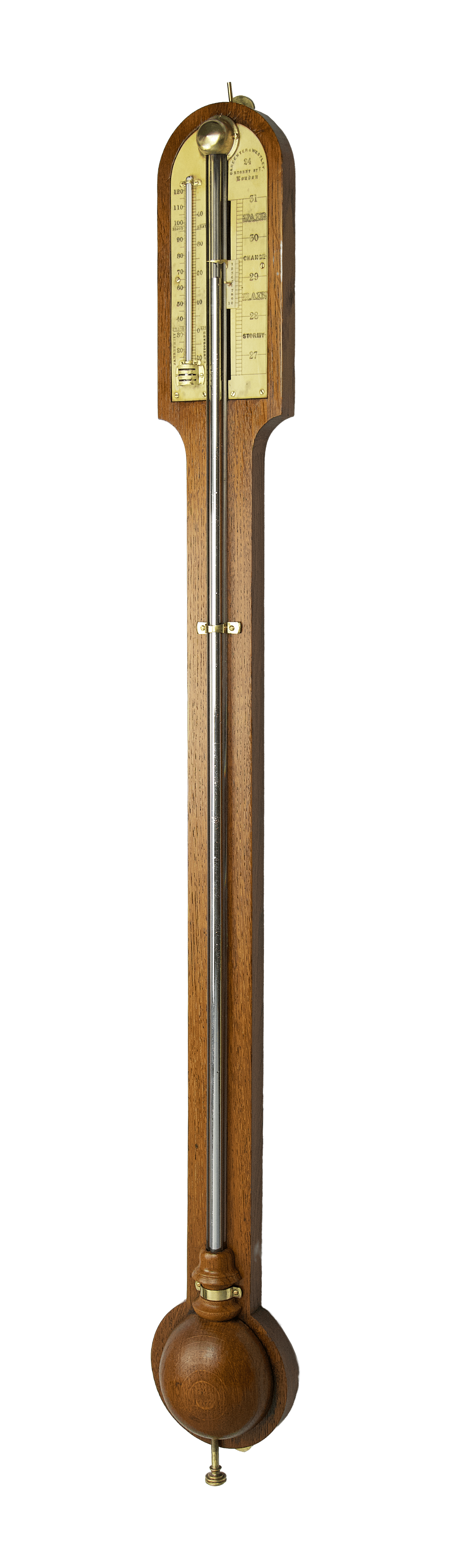 Ivory Register-Plate Cistern Barometer