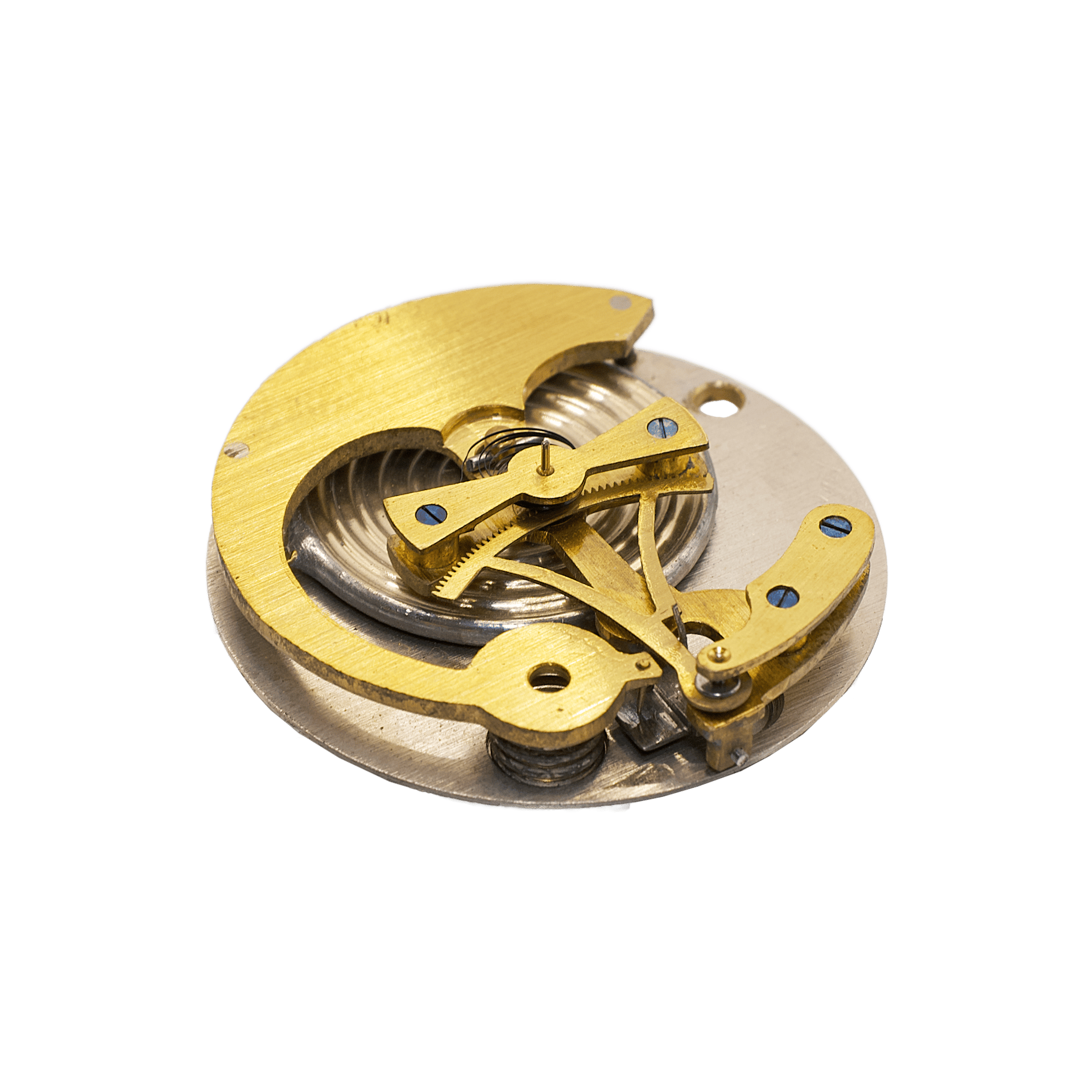 Pocket nickel plated barometer