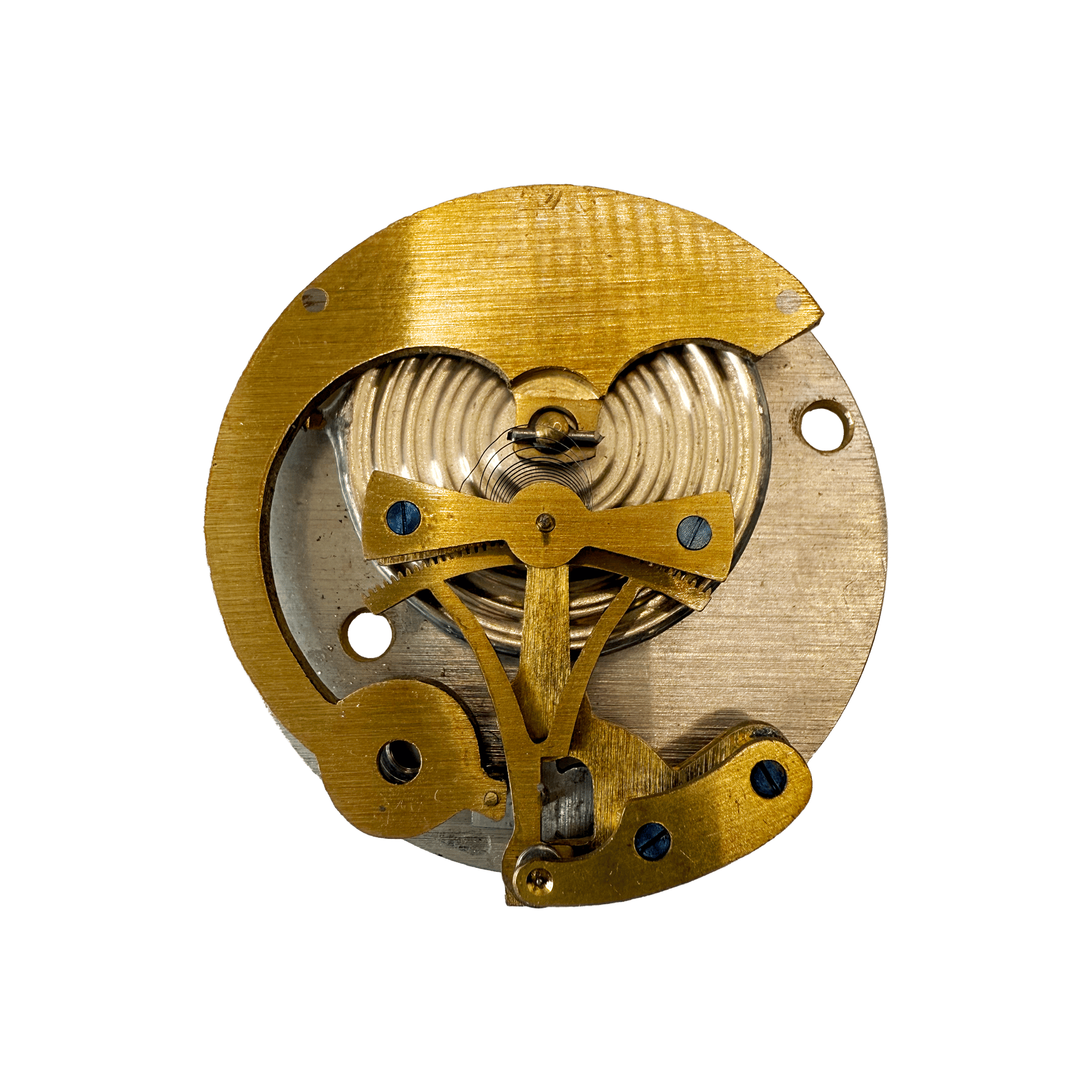 Pocket nickel plated barometer