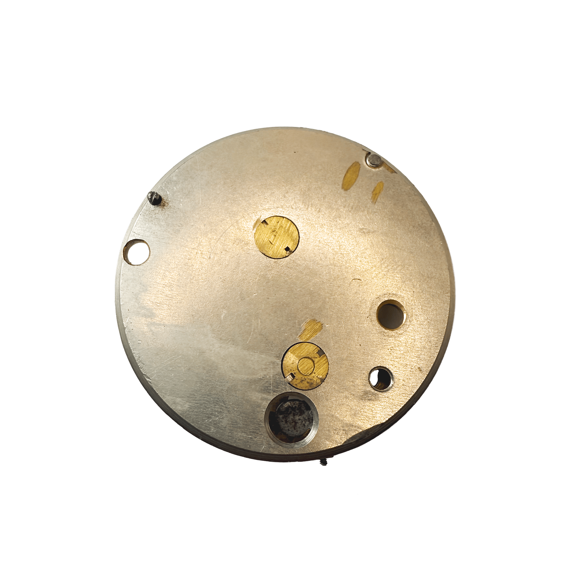 Pocket nickel plated barometer