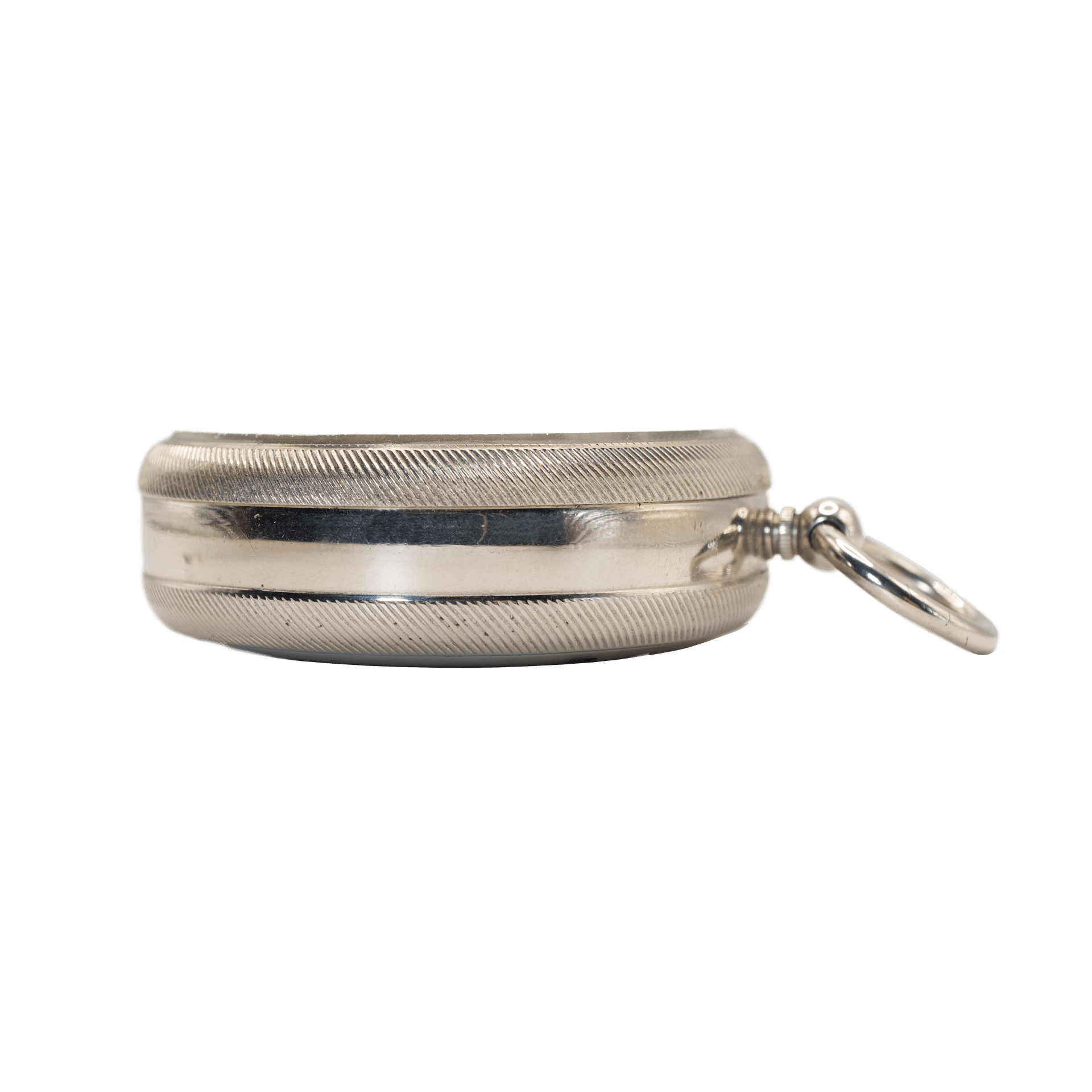 Pocket nickel plated barometer