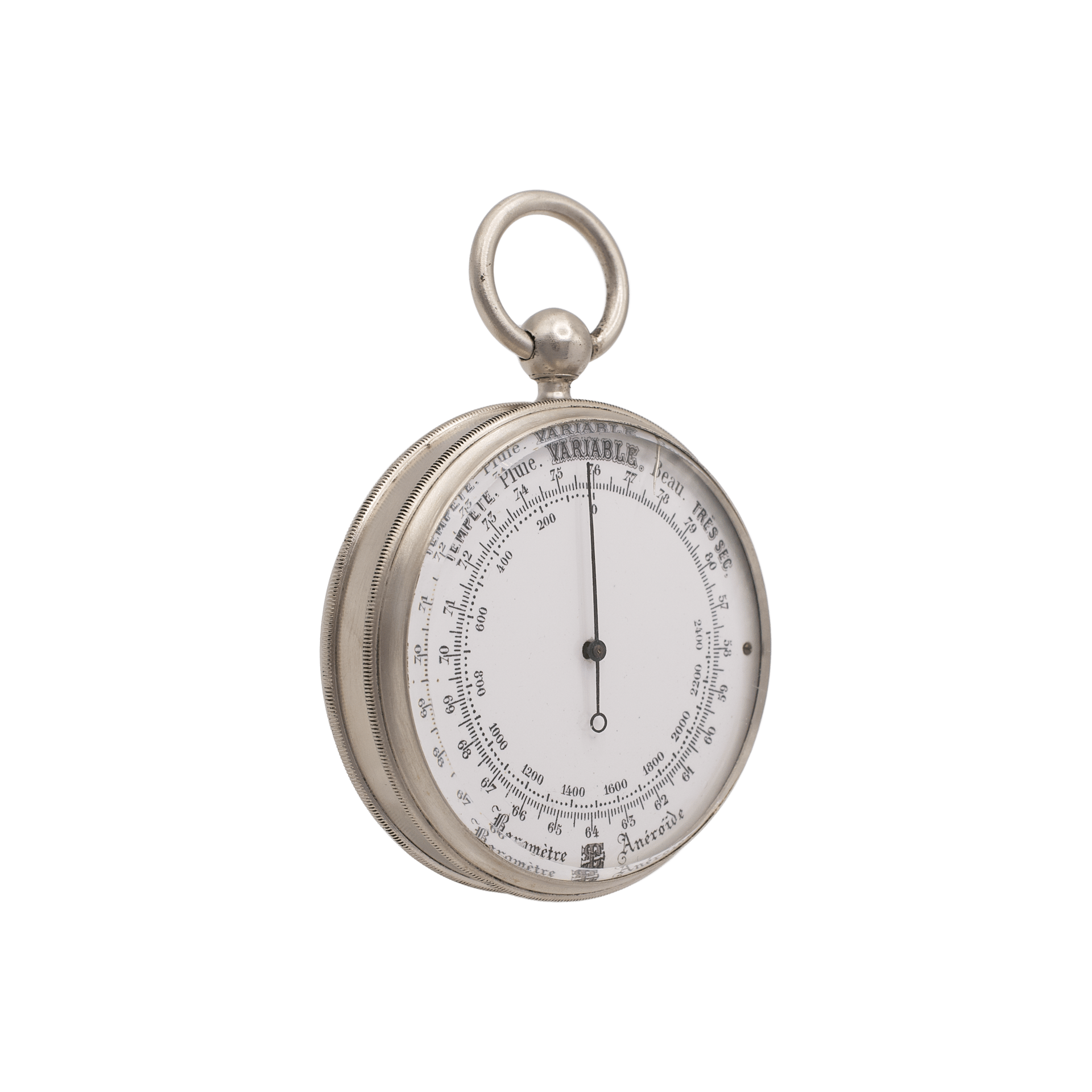 Enamel-Dial Pocket Barometer