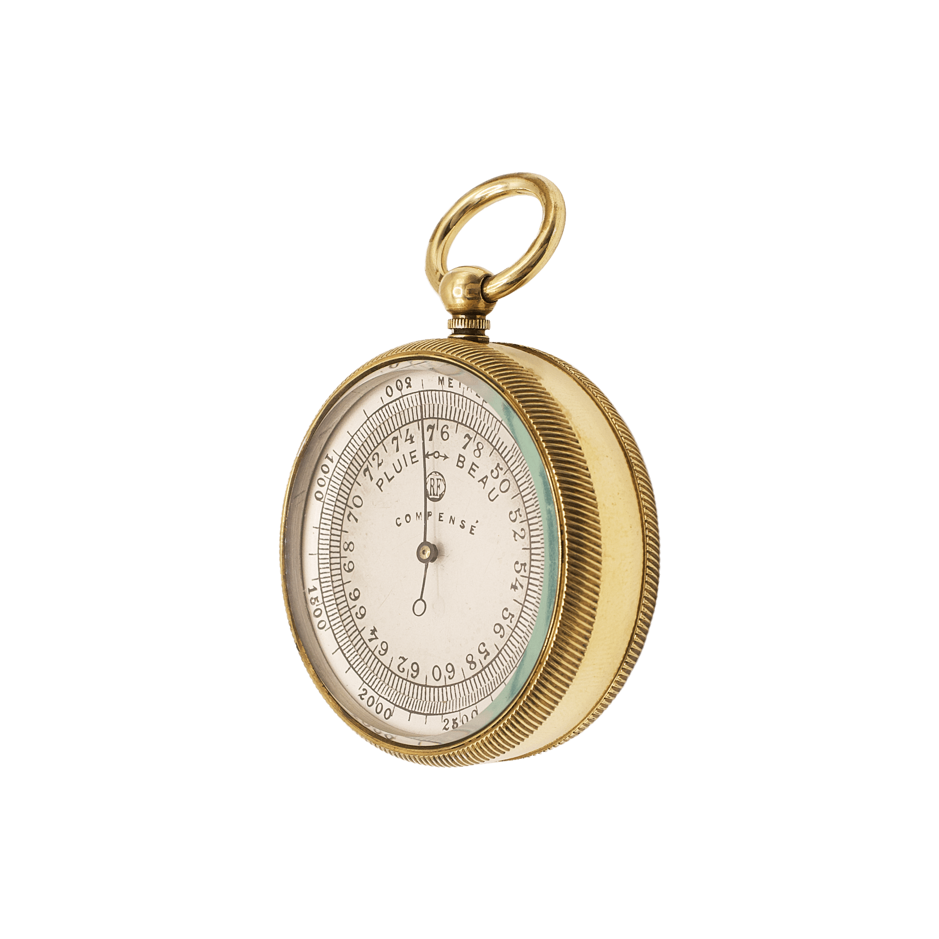 Pocket Barometer with Revolving Altitude Scale