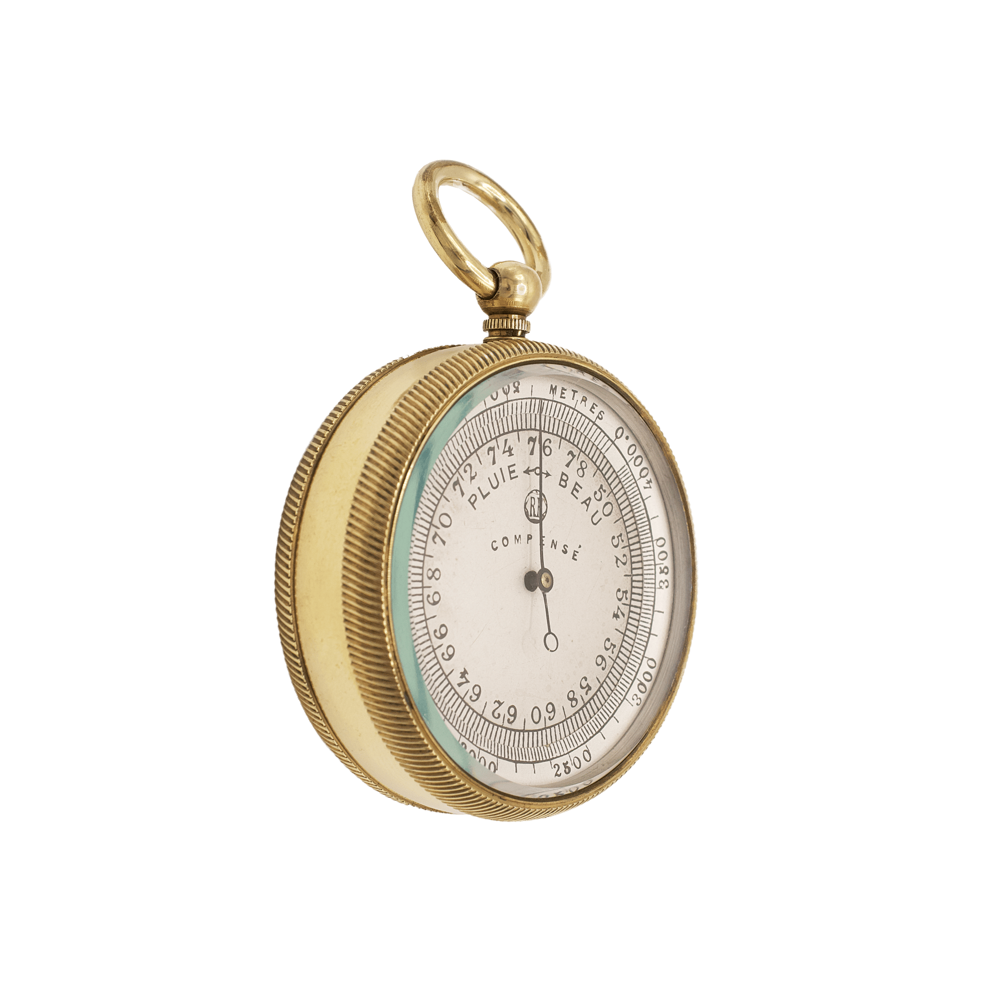 Pocket Barometer with Revolving Altitude Scale