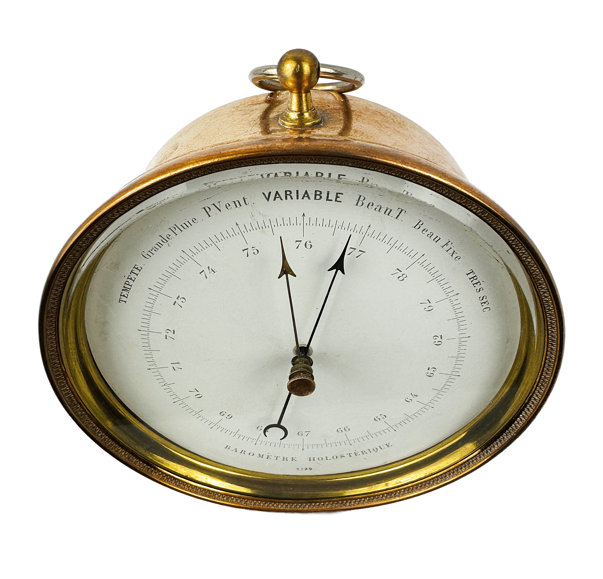 Brass-cased ships’ aneroid