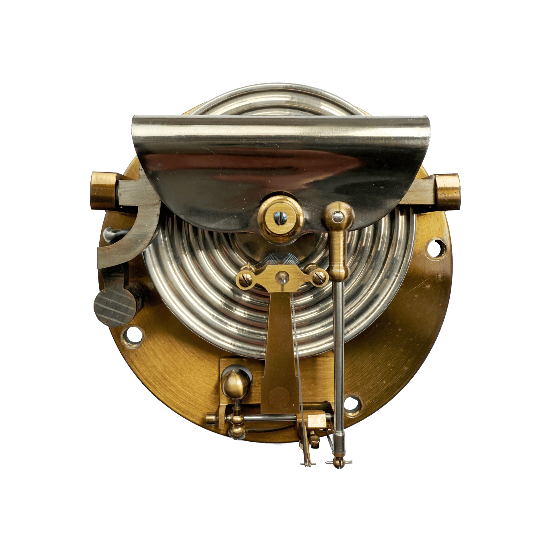 Large Brass Ship Aneroid