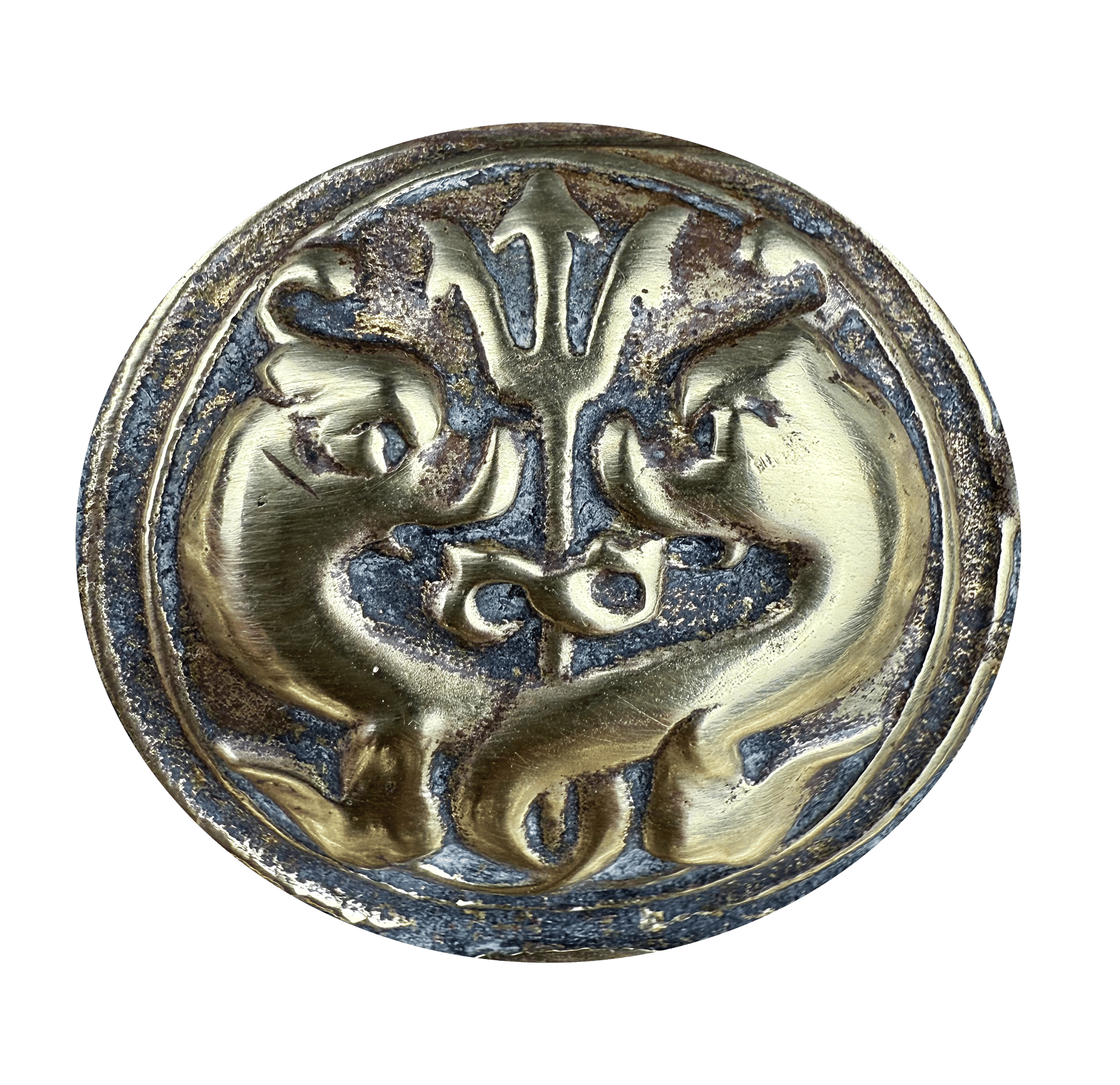 Bronze-Mounted Mercury Thermometer with Medallions