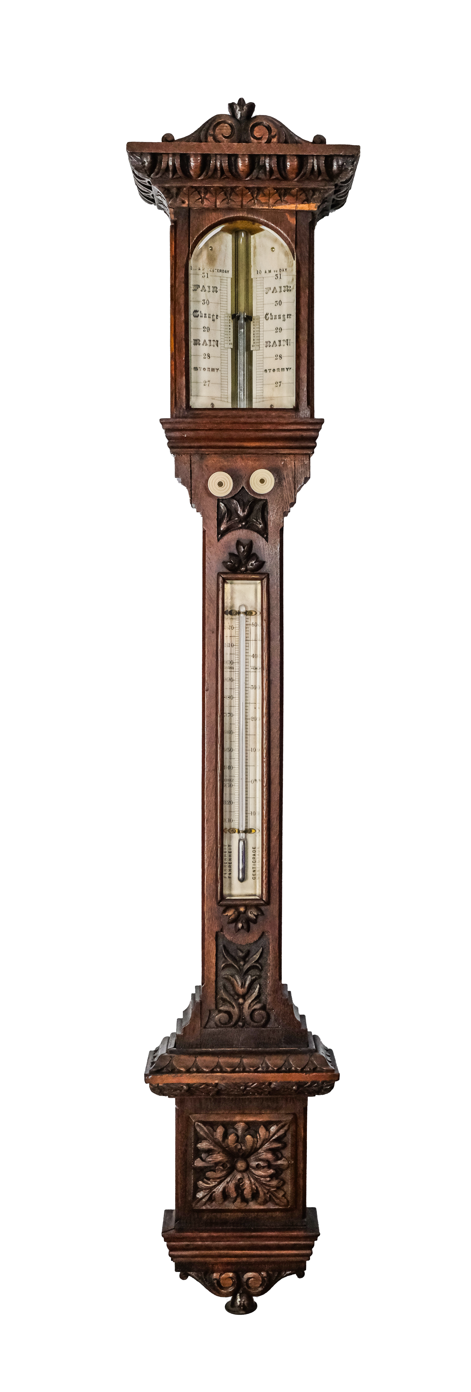 Pediment barometer