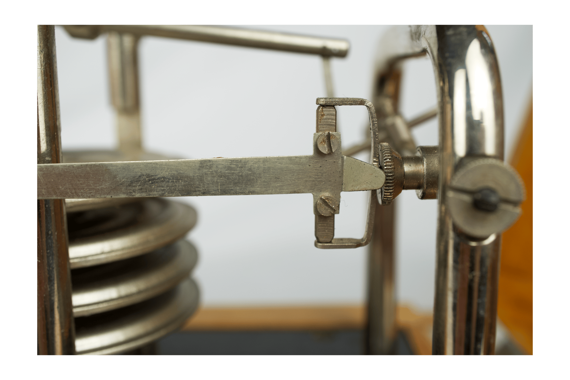 Birchwood-Cased Soviet Barograph