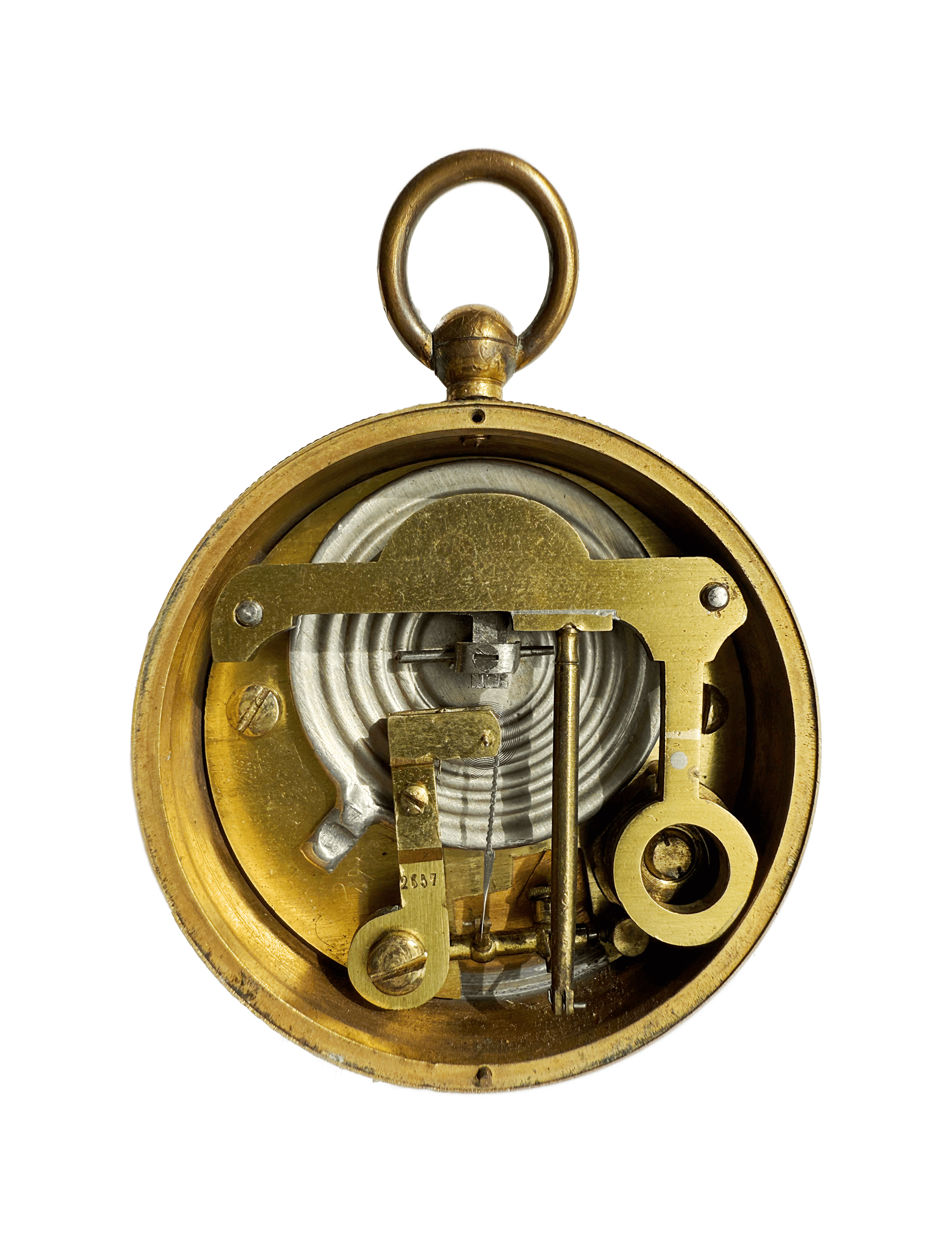 Traveler’s Barometer in a leather case