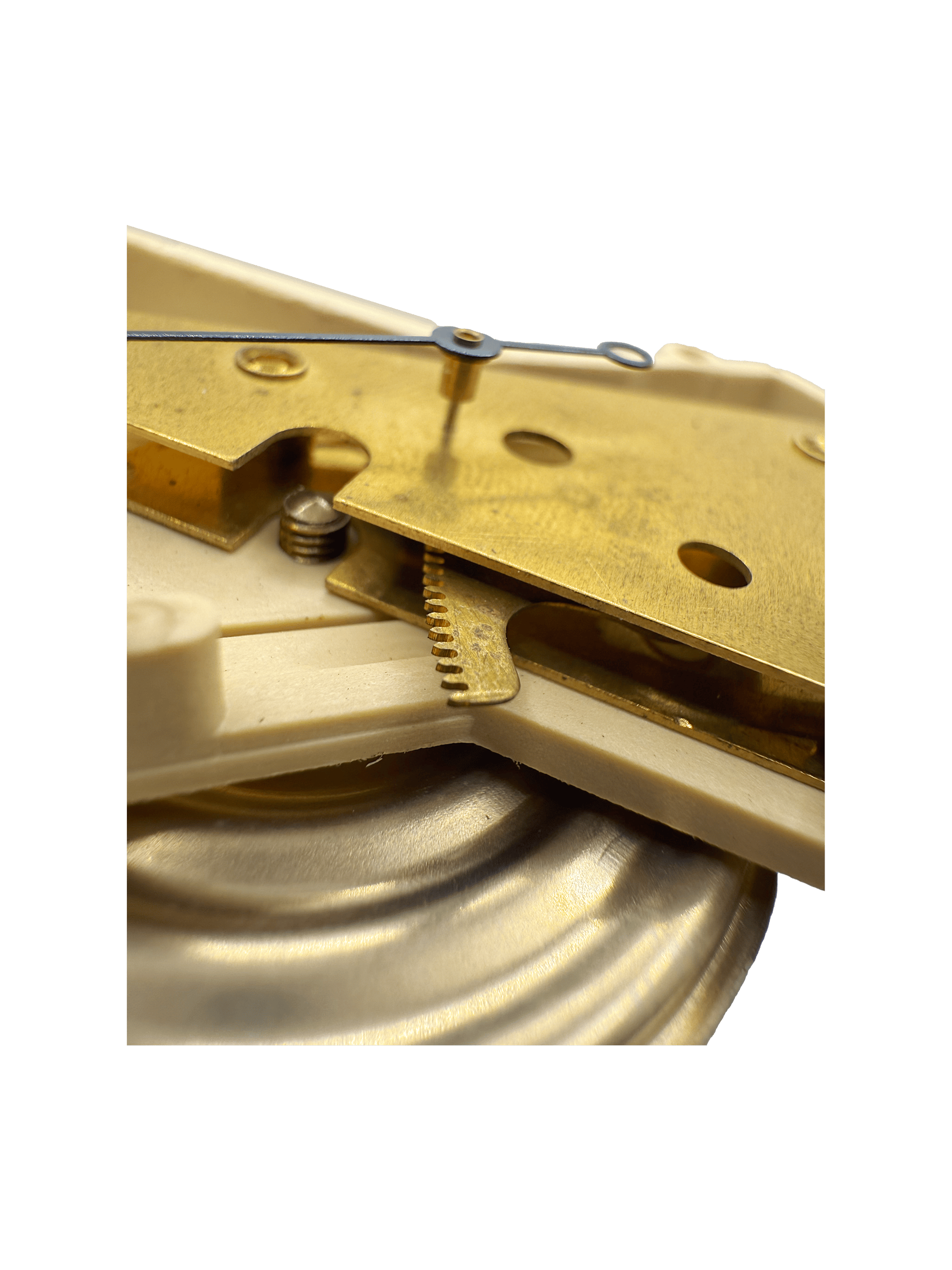 Altimetric barometer in a leather case