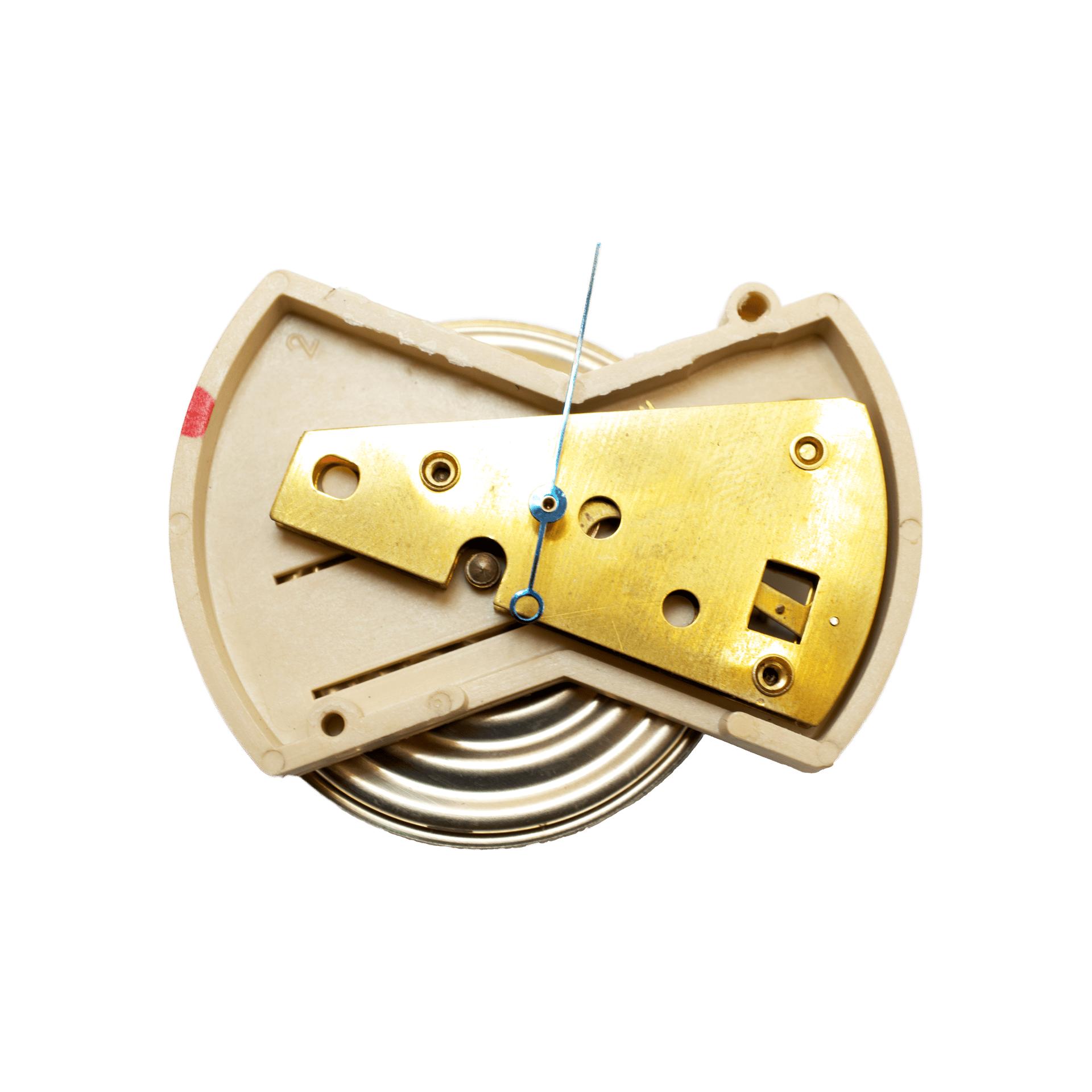 Altimetric barometer in a leather case