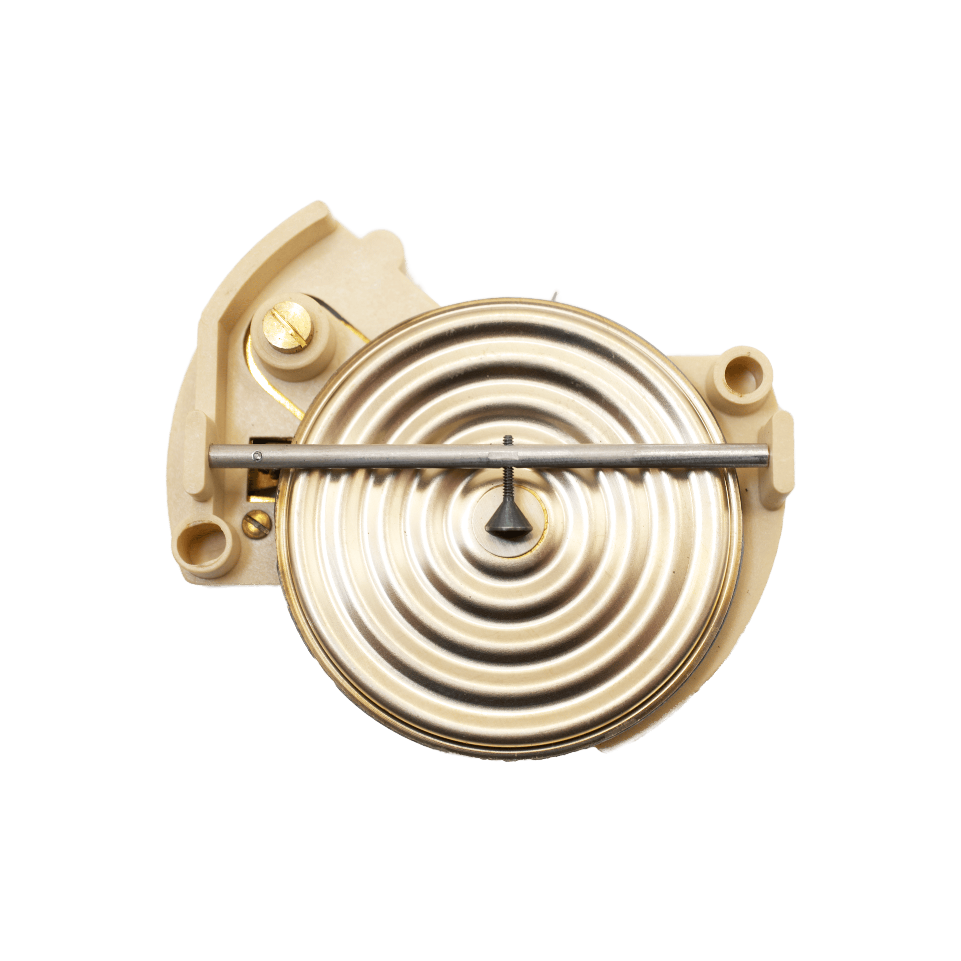 Altimetric barometer in a leather case