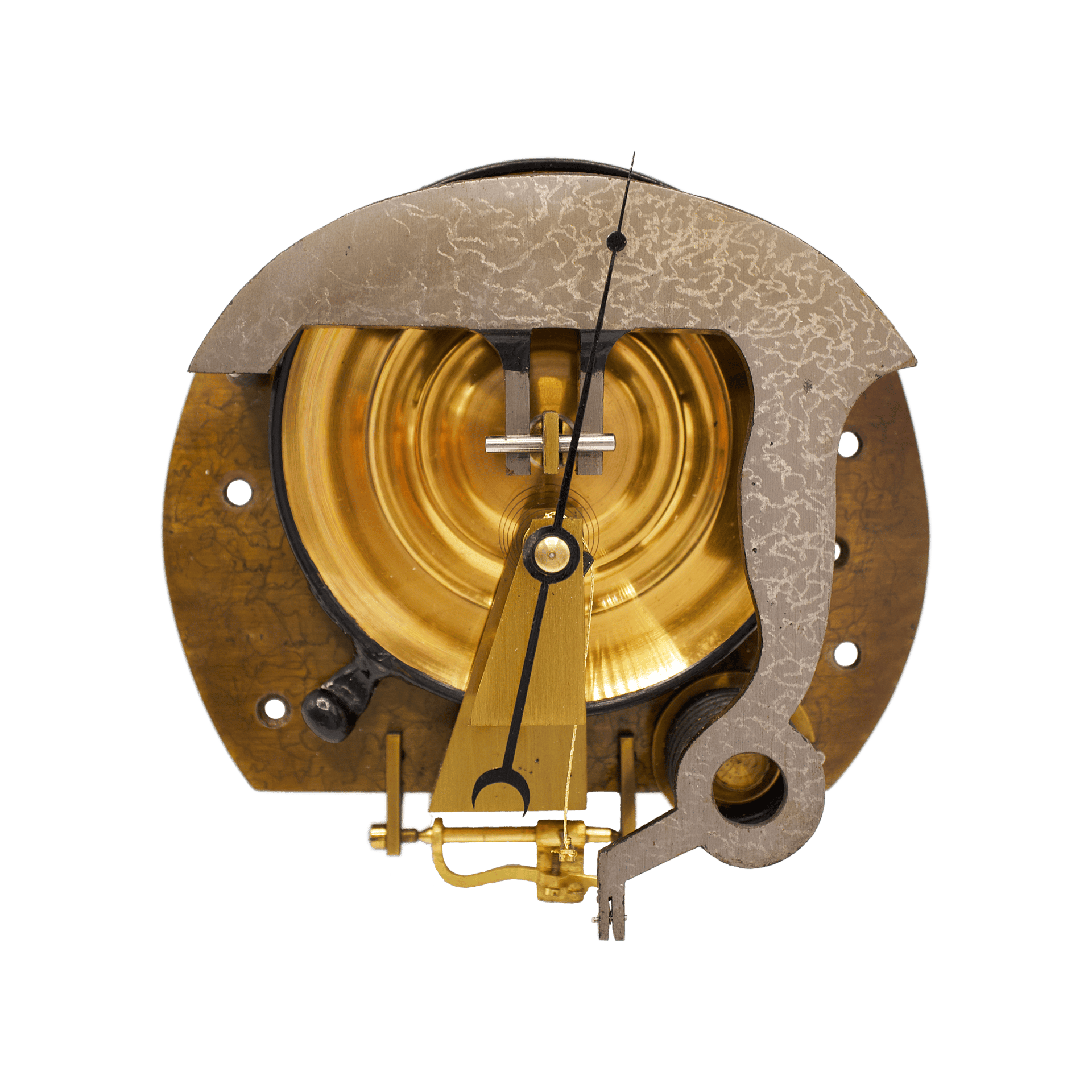 Black Forest Carved Walnut Aneroid