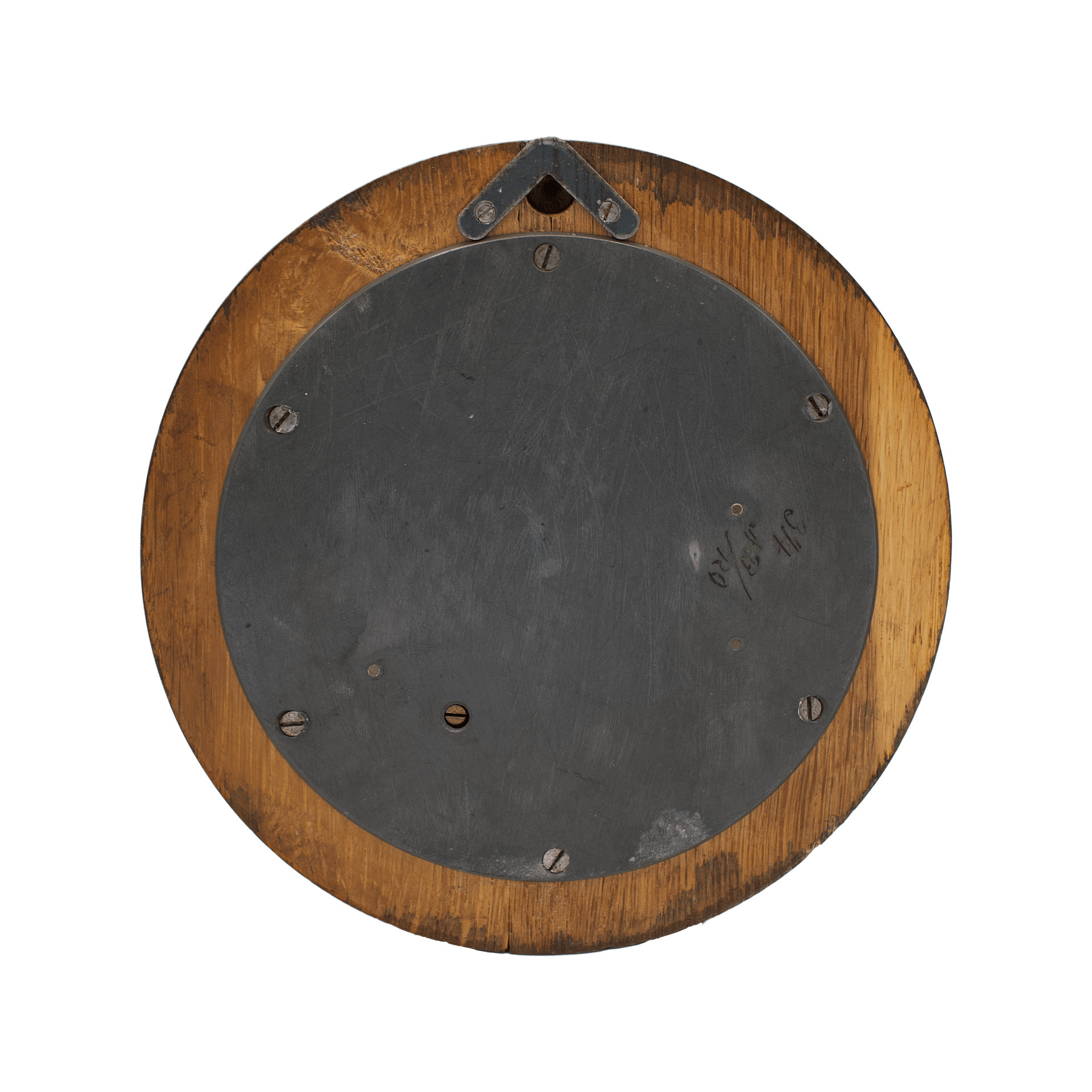 Very early oak case aneroid barometer