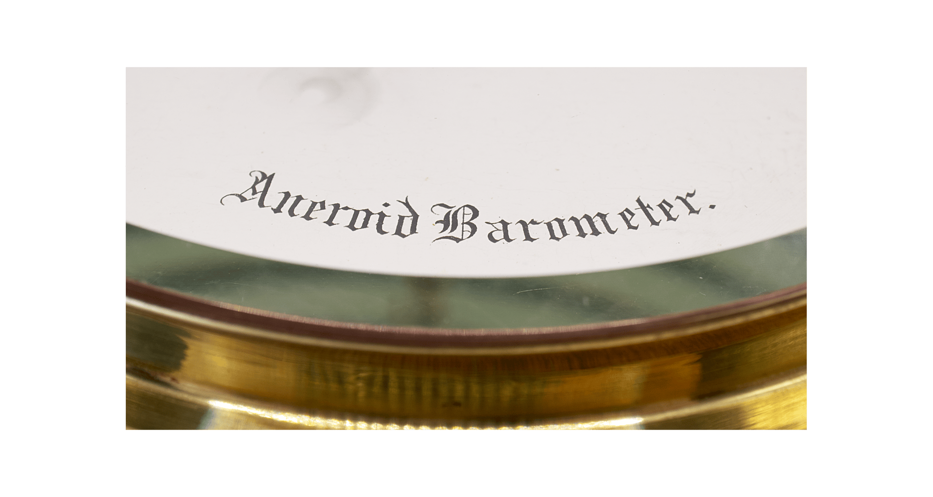 Very early oak case aneroid barometer