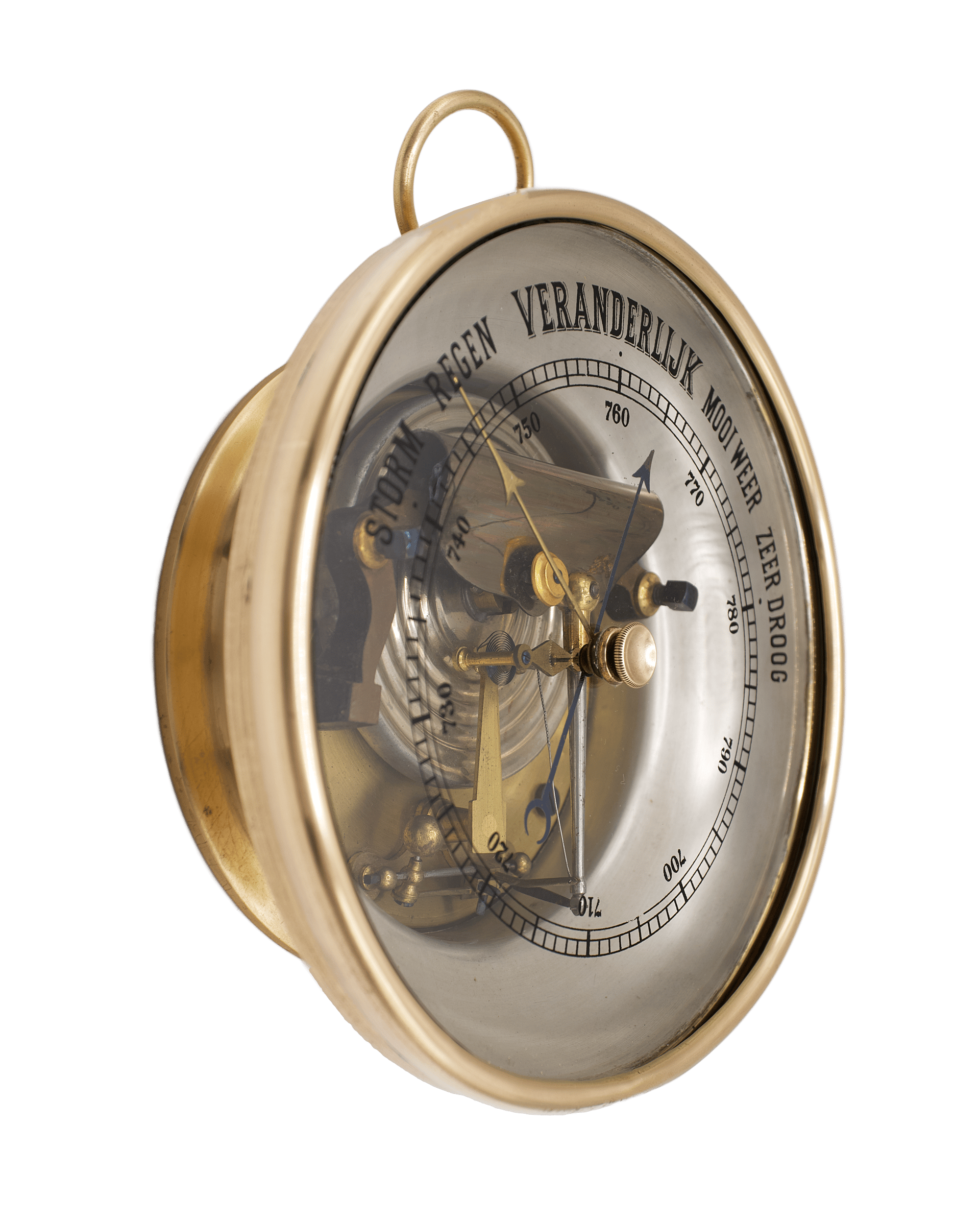 Hollandisch Glass-Dial Brass Barometer
