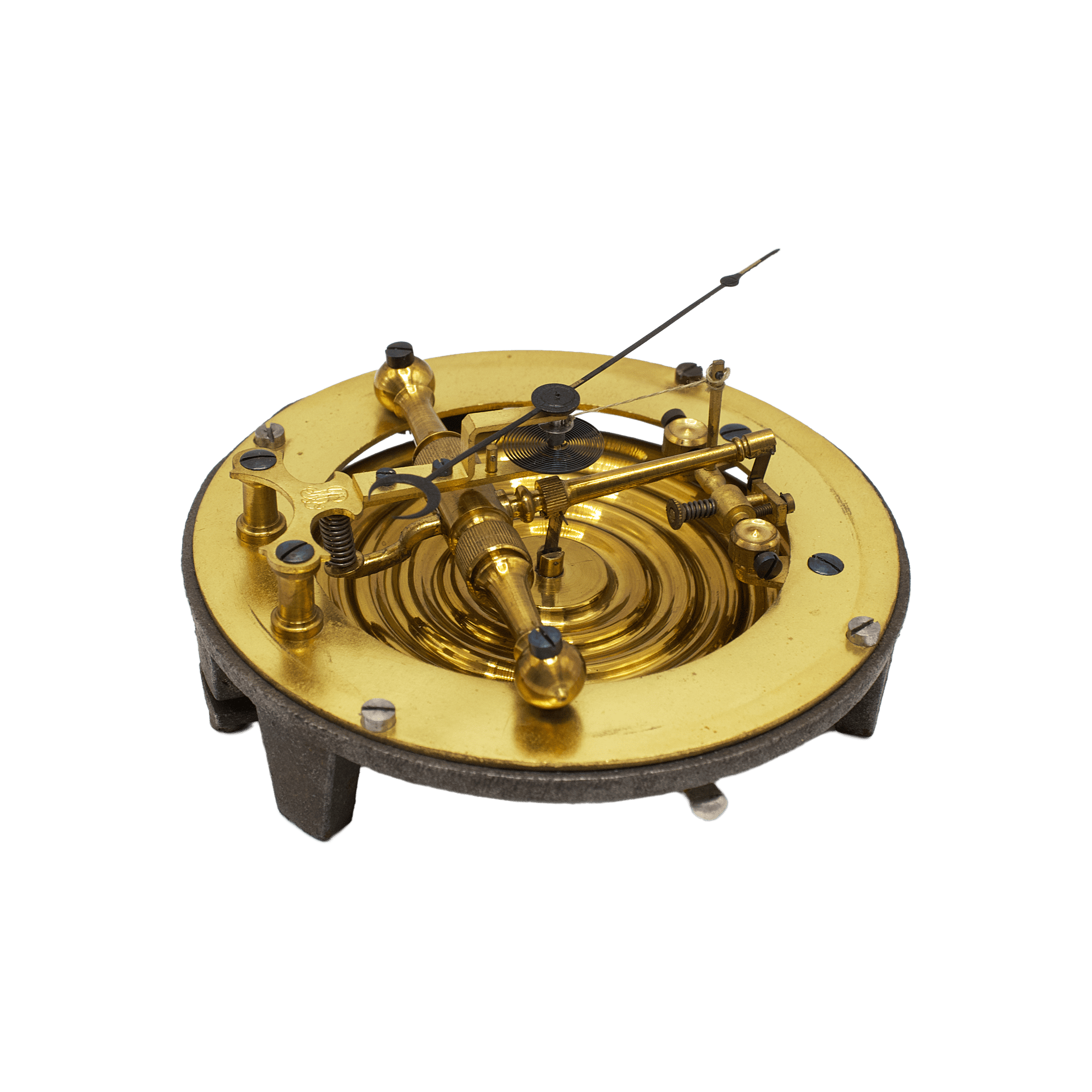 Carved Walnut-Cased Aneroid Barometer